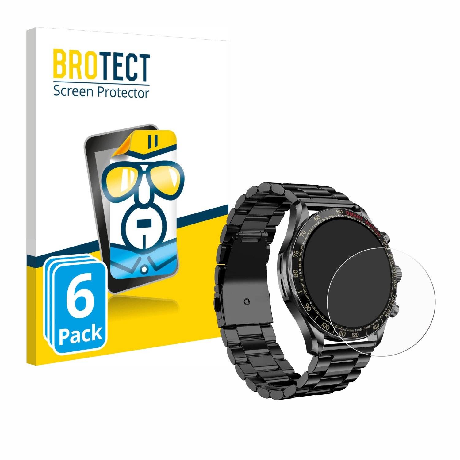 6x BROTECT Displayschutz-Folie für Maoo Titan Smartwatch