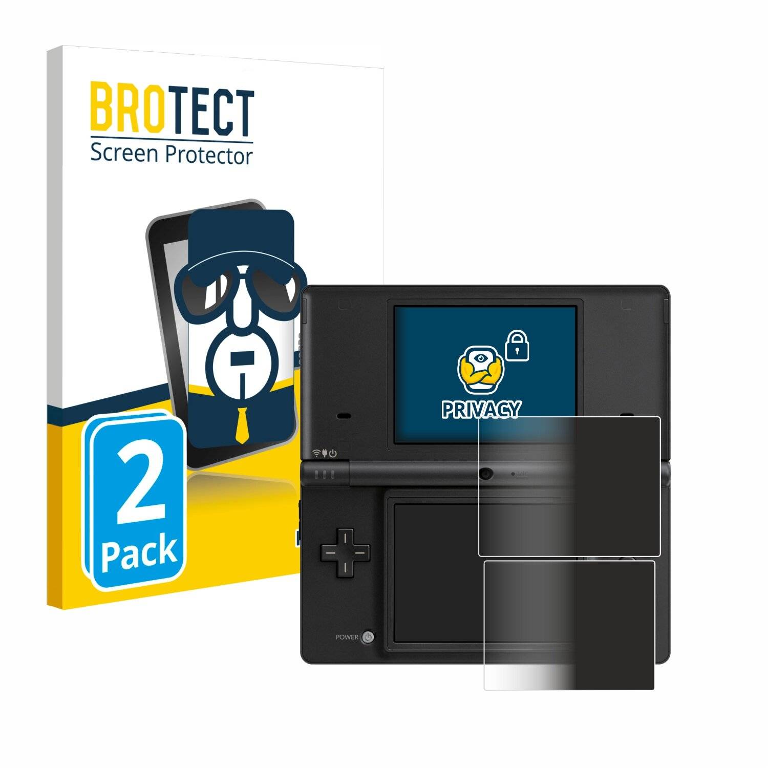 2x BROTECT Privacy Blickschutzfolie für Nintendo