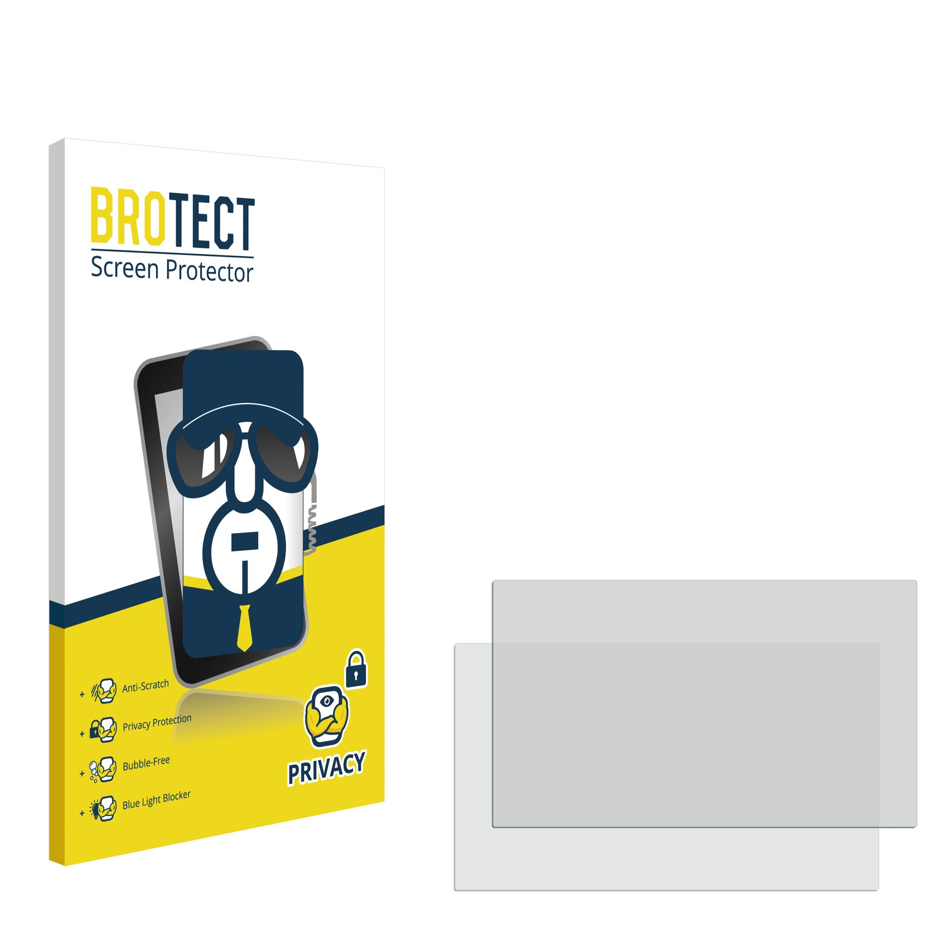 2x BROTECT Privacy Blickschutzfolie für Kassensysteme mit 10.1 Zoll Displays [221 mm x 130