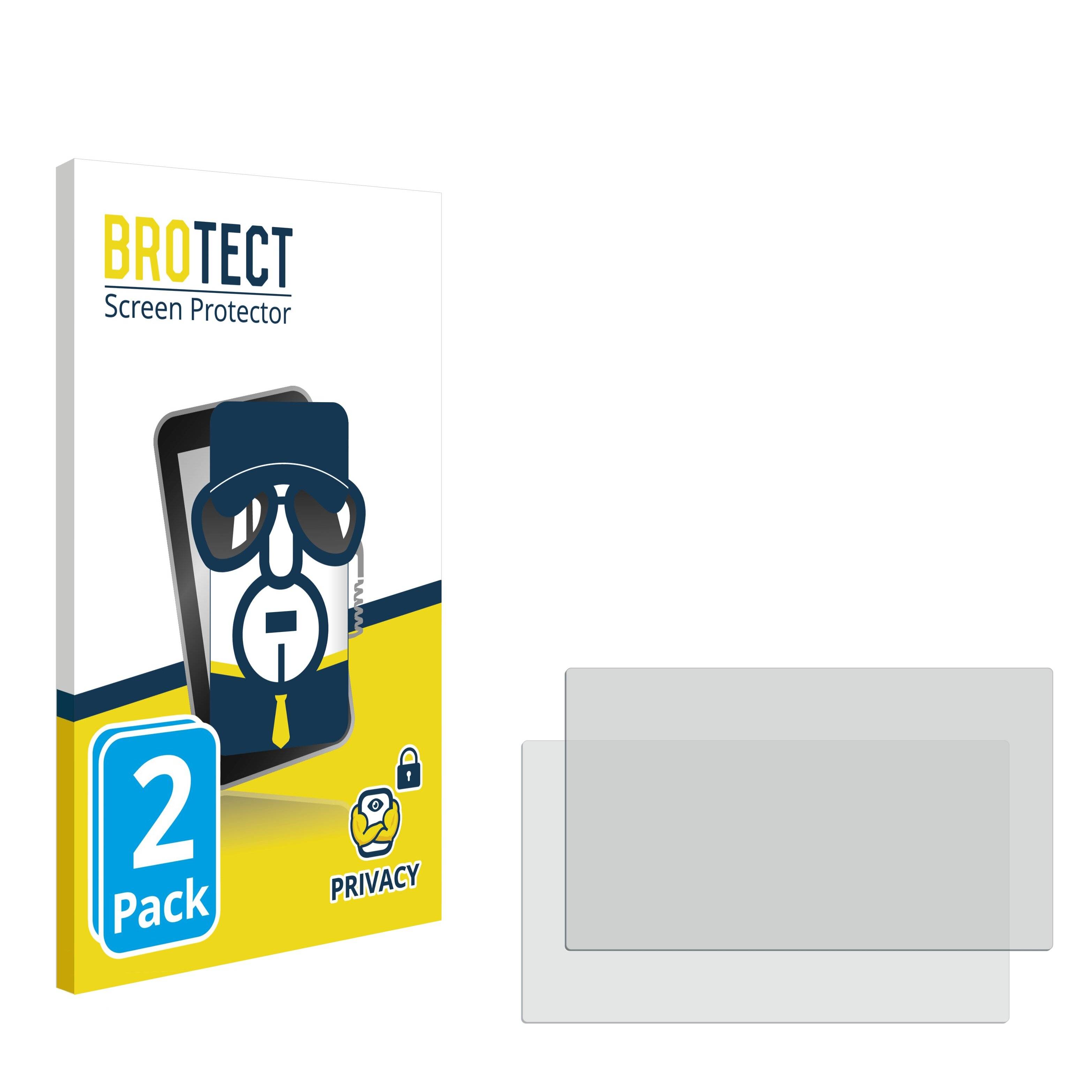 2x BROTECT Privacy Blickschutzfolie für Smartphones und Handys mit 8.9 Zoll Displays [195 mm