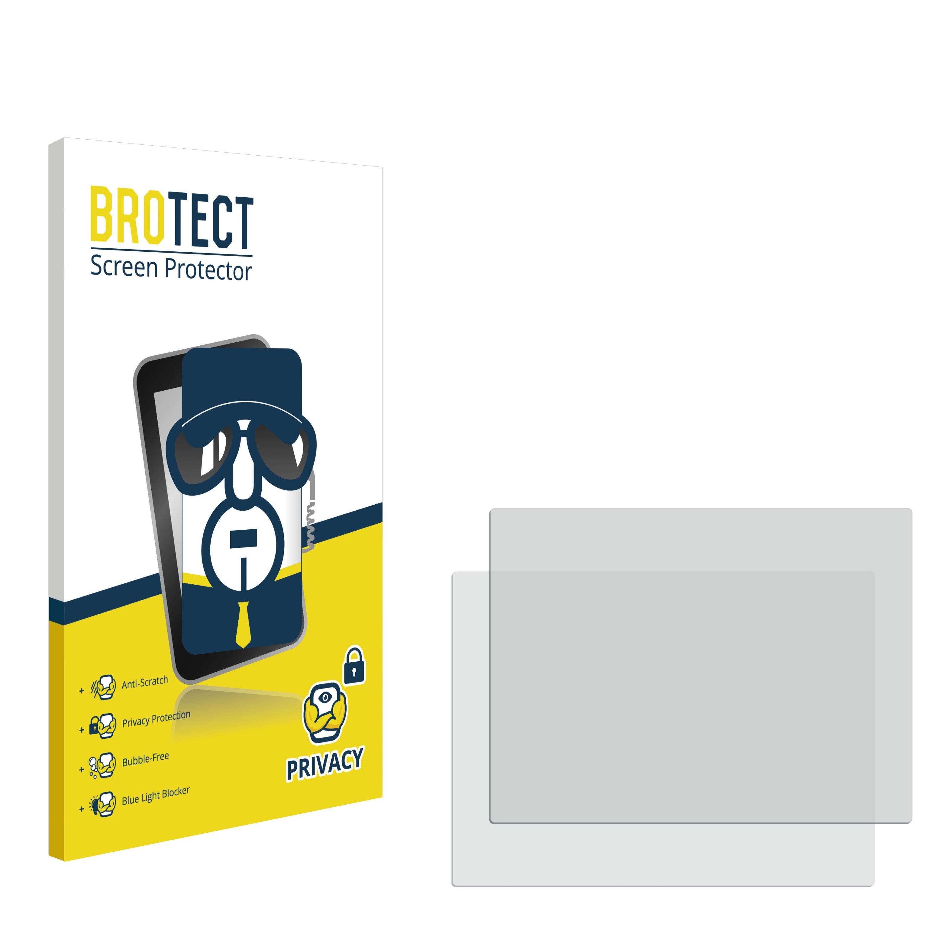 2x BROTECT Privacy Blickschutzfolie für Industrie-Monitore mit 10.4 Zoll Displays [210 mm x