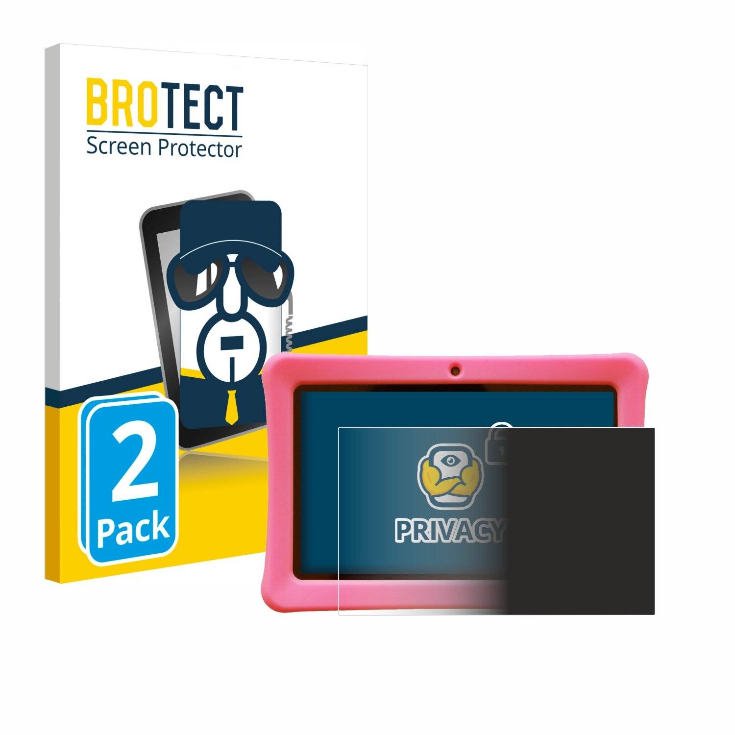 2x BROTECT Privacy Blickschutzfolie für Contixo Kids 7