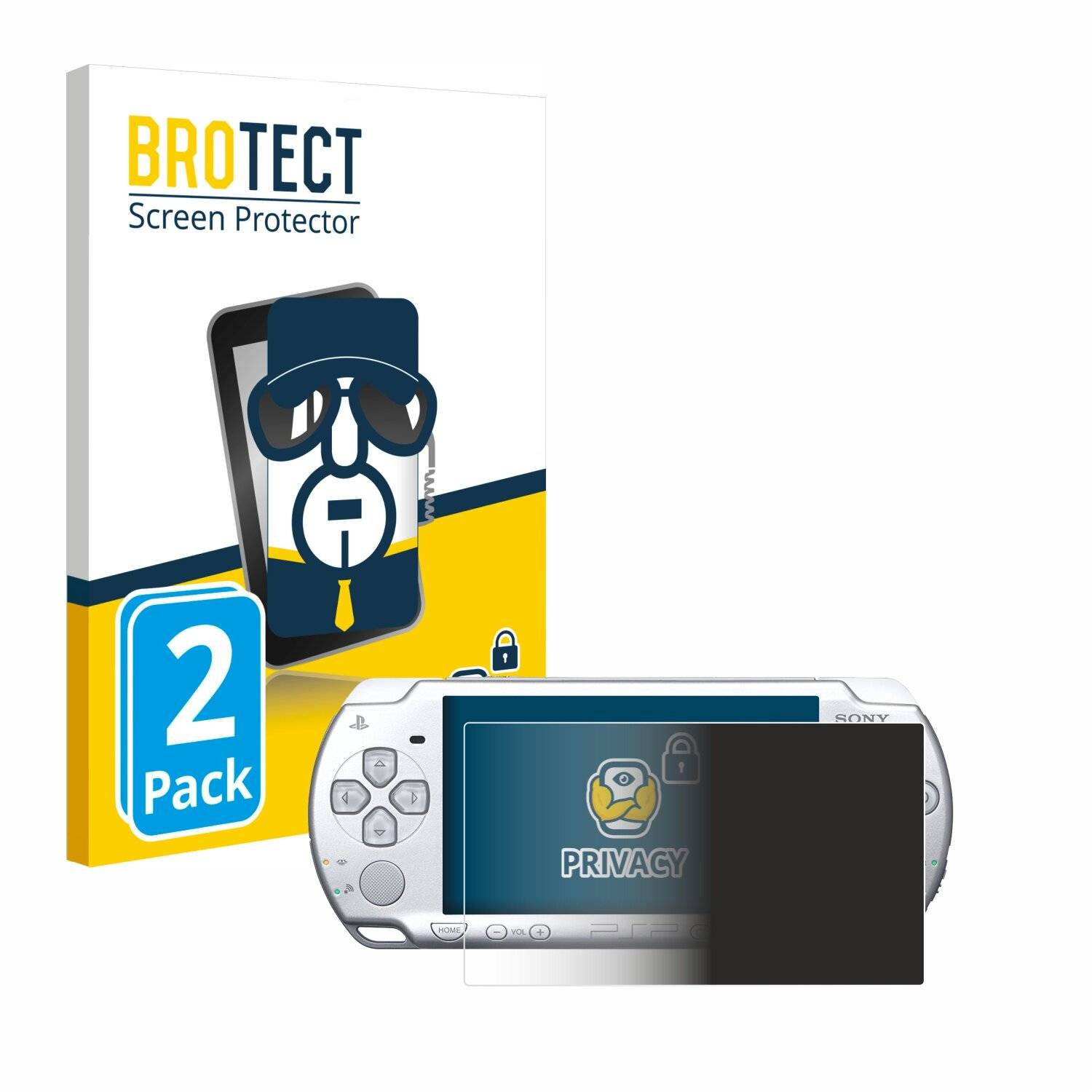 2x BROTECT Privacy Blickschutzfolie für Sony PSP