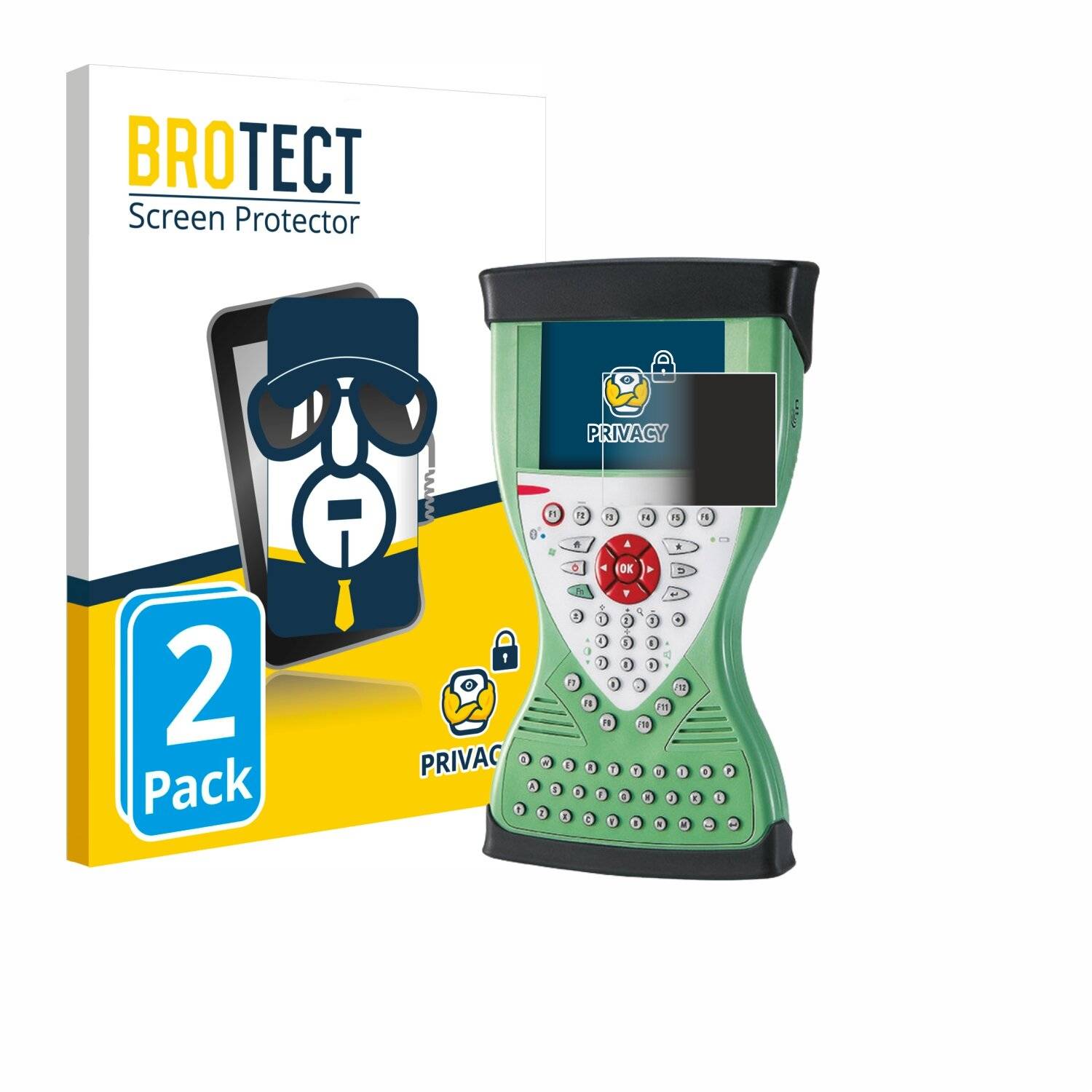 2x BROTECT Privacy Blickschutzfolie für Leica Viva Controller