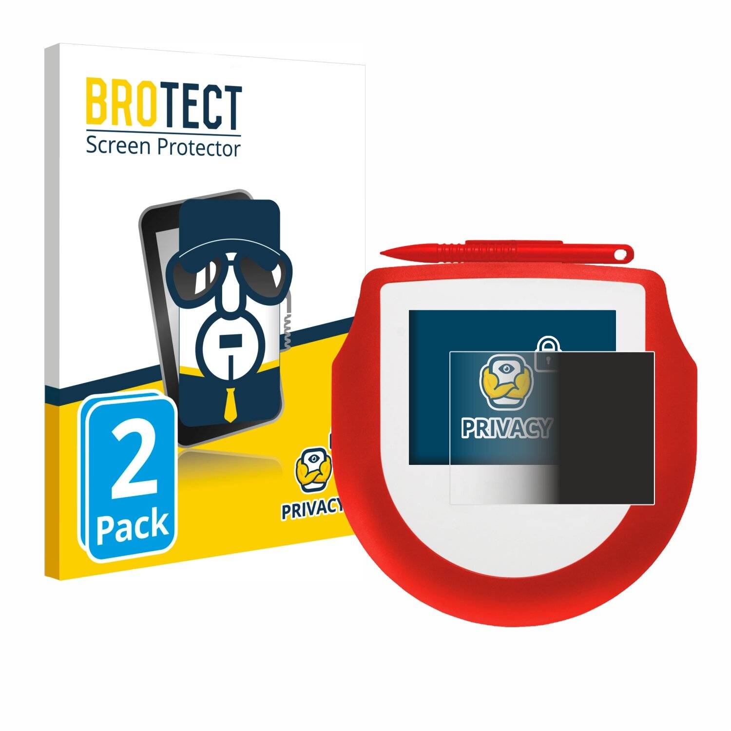2x BROTECT Privacy Blickschutzfolie für Signotec Signature Pad