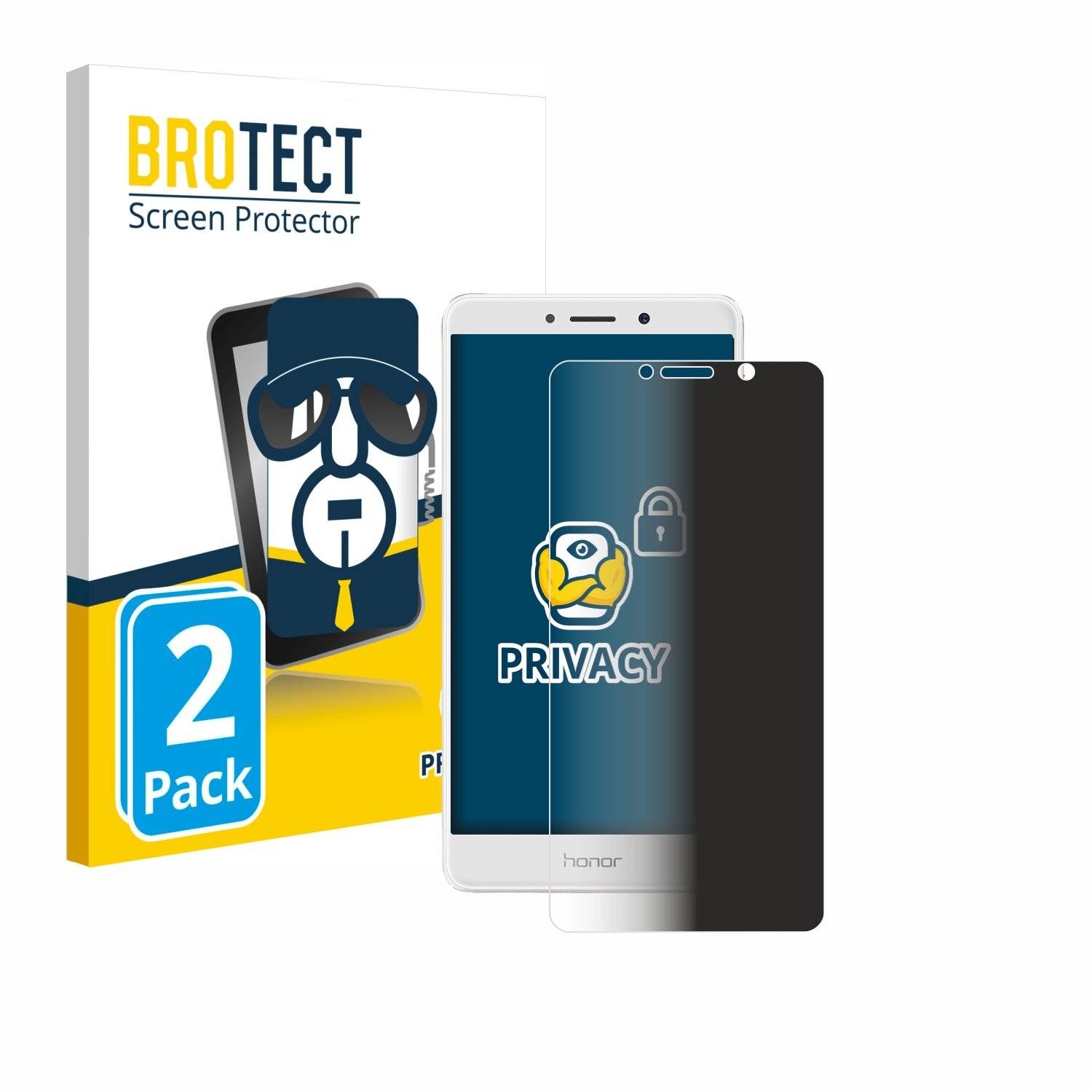 2x BROTECT Privacy Blickschutzfolie für Honor