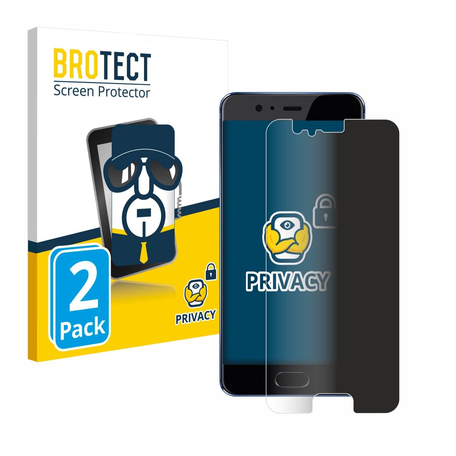 2x BROTECT Privacy Blickschutzfolie für Huawei