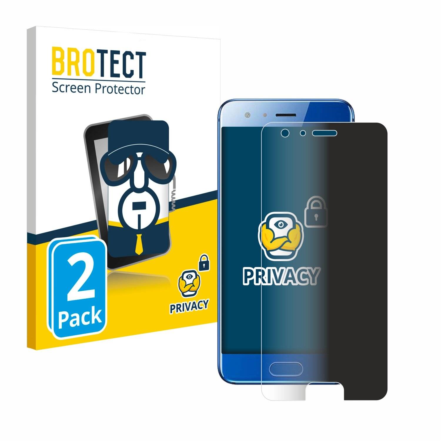 2x BROTECT Privacy Blickschutzfolie für Honor