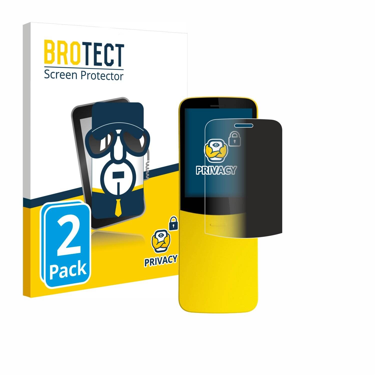 2x BROTECT Privacy Blickschutzfolie für Nokia