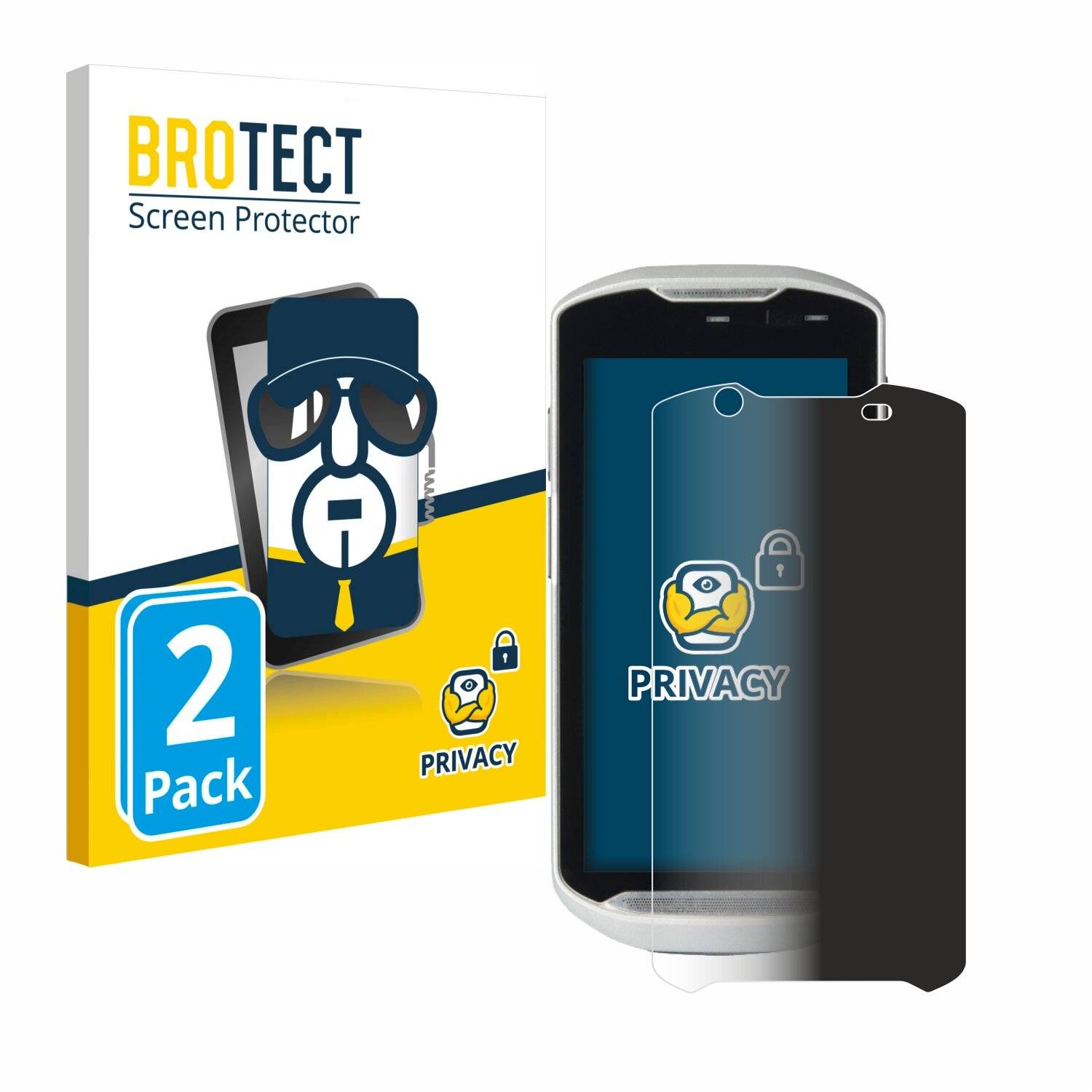 2x BROTECT Privacy Blickschutzfolie für Zebra
