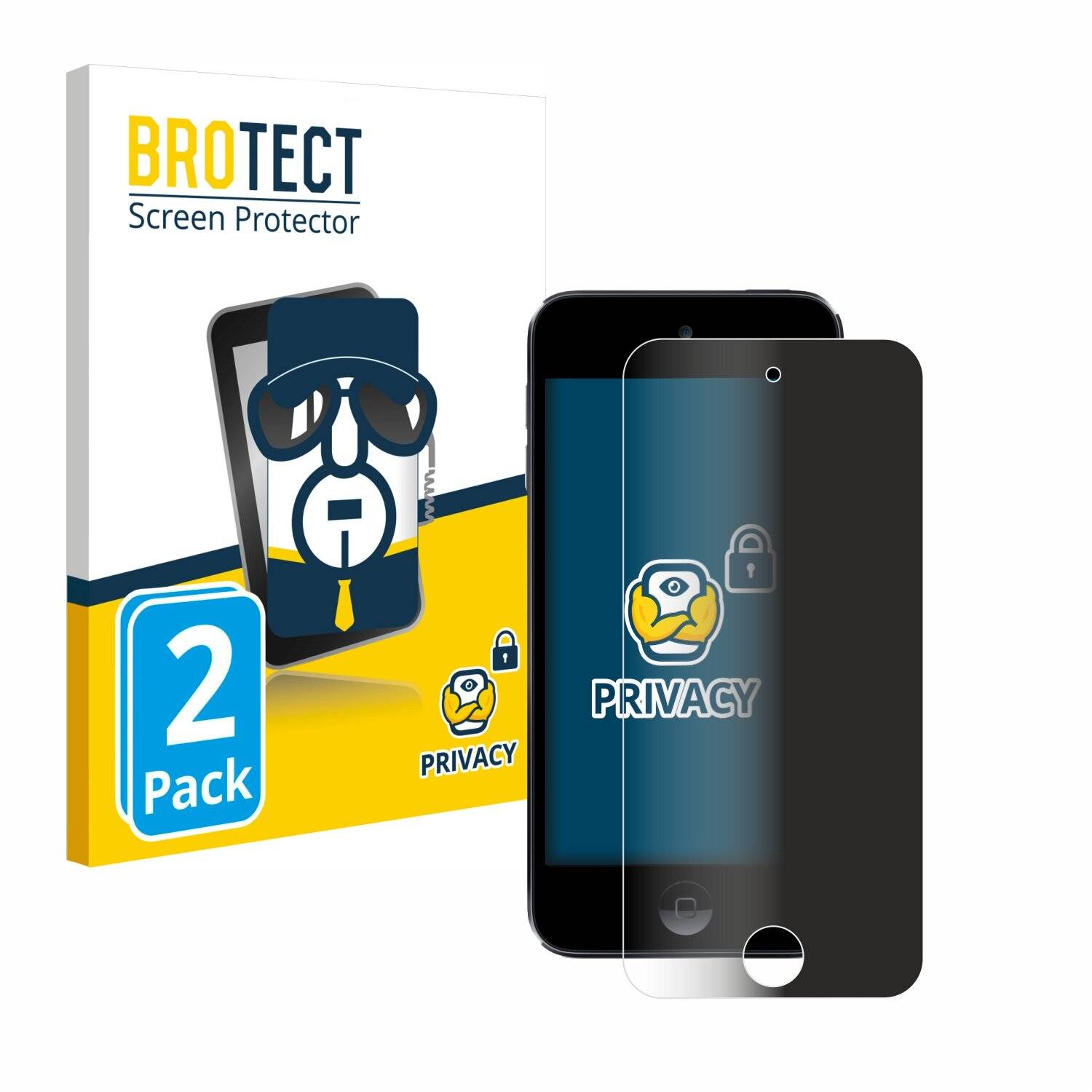 2x BROTECT Privacy Blickschutzfolie für Apple iPod Touch (7.