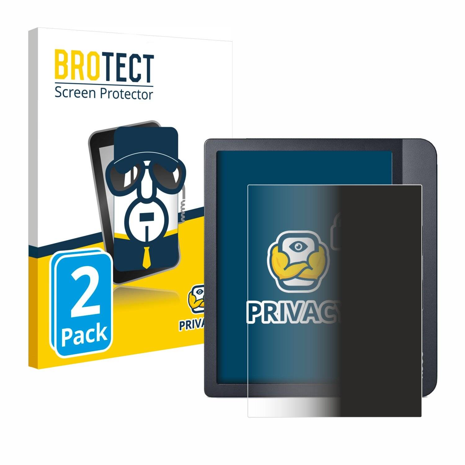2x BROTECT Privacy Blickschutzfolie für Kobo Libra