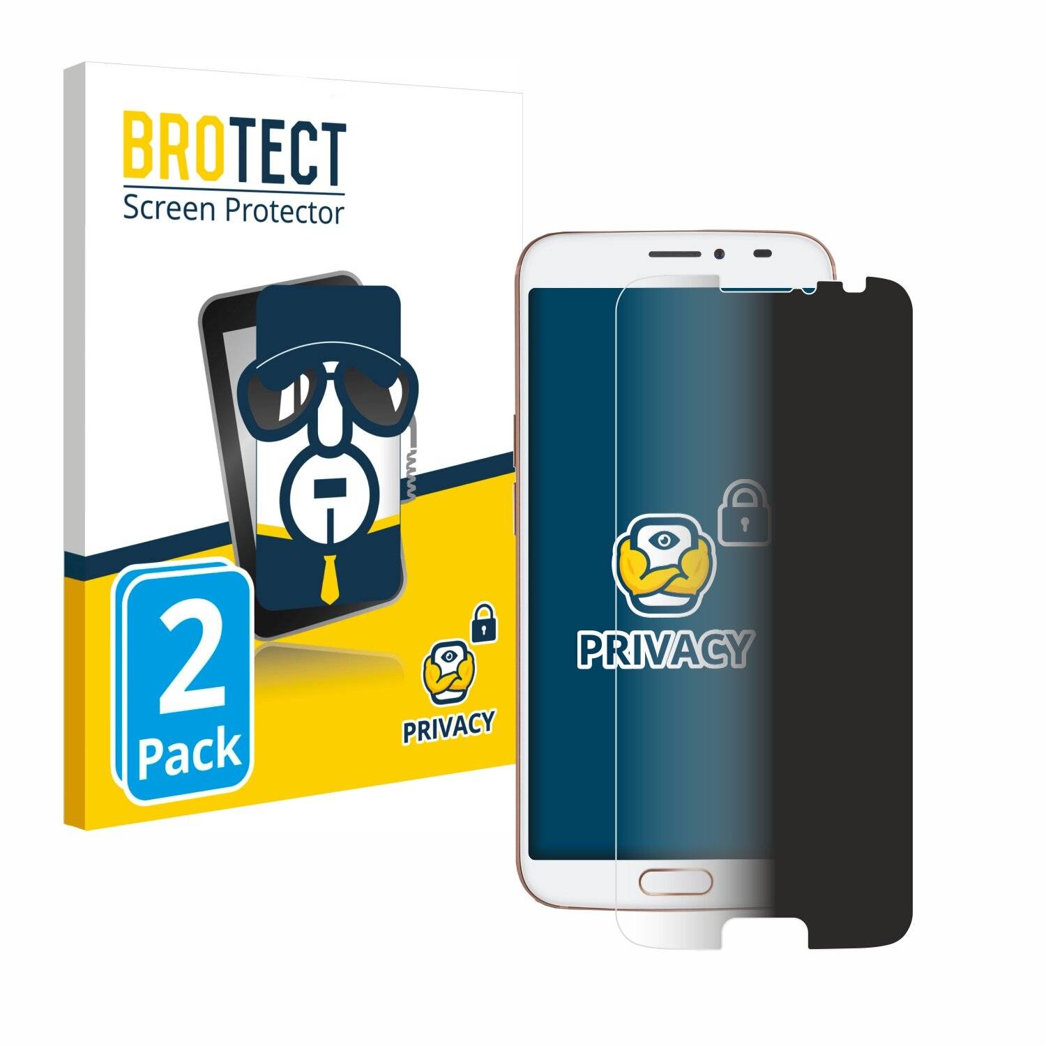 2x BROTECT Privacy Blickschutzfolie für Doro