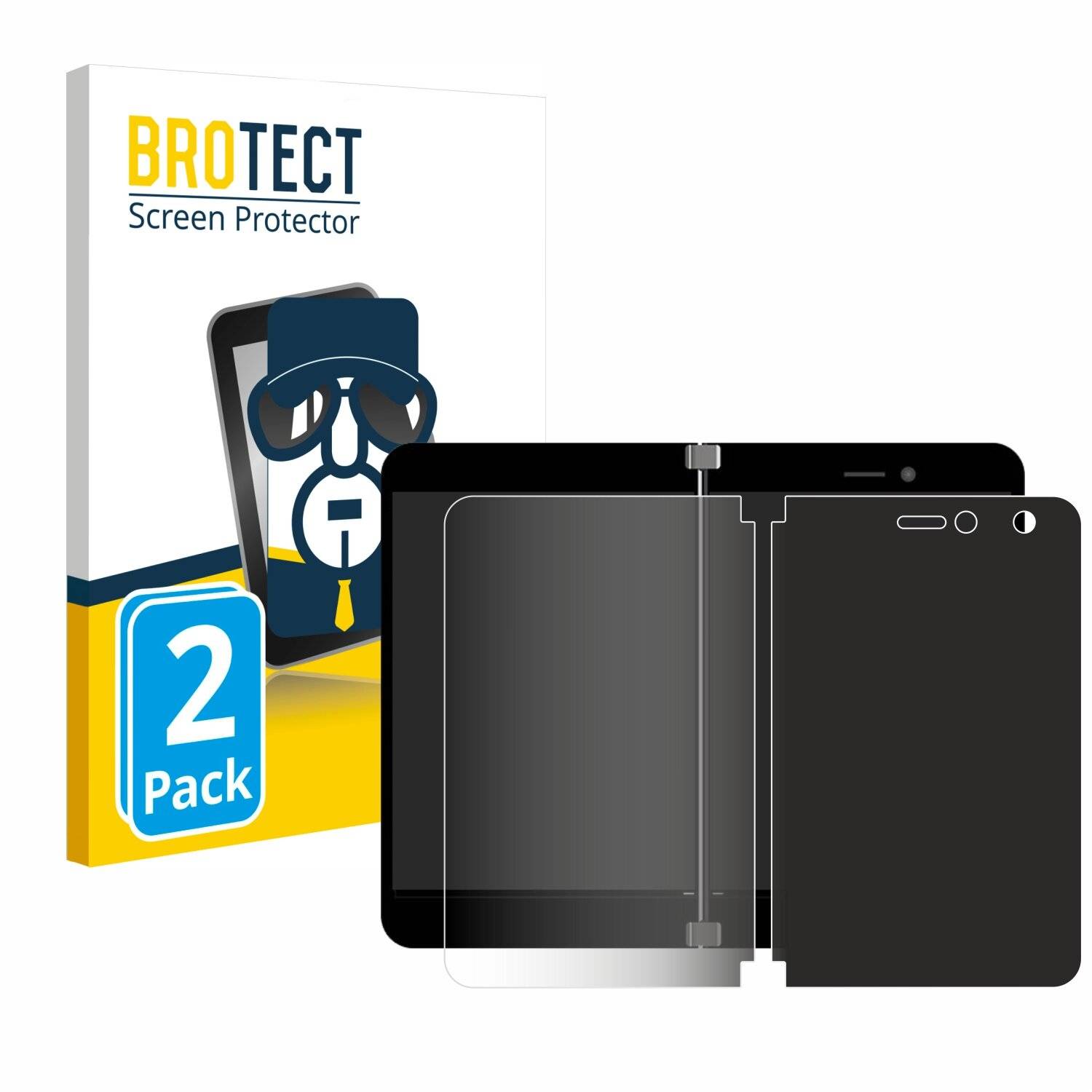 2x BROTECT Privacy Blickschutzfolie für Microsoft Surface
