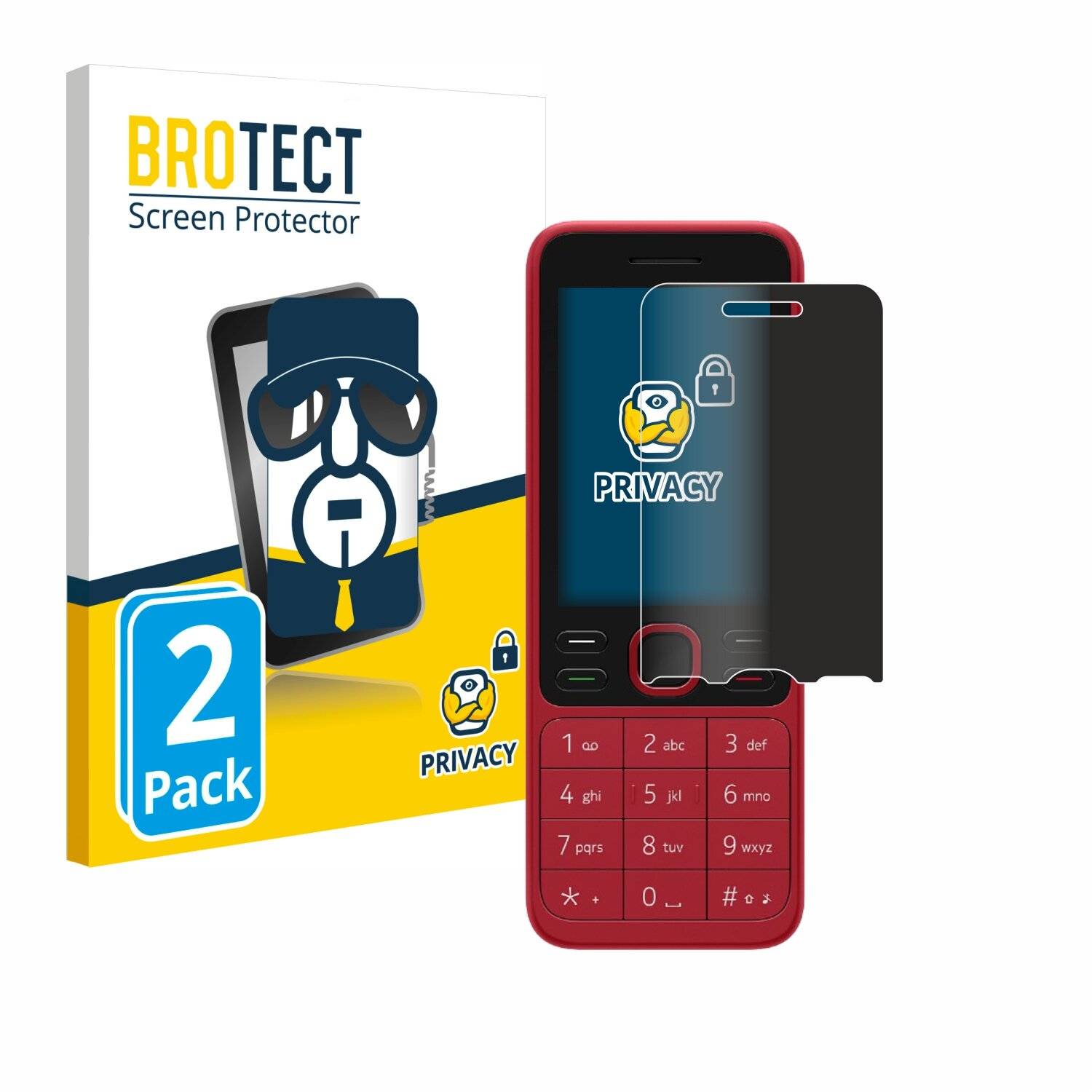 2x BROTECT Privacy Blickschutzfolie für Nokia