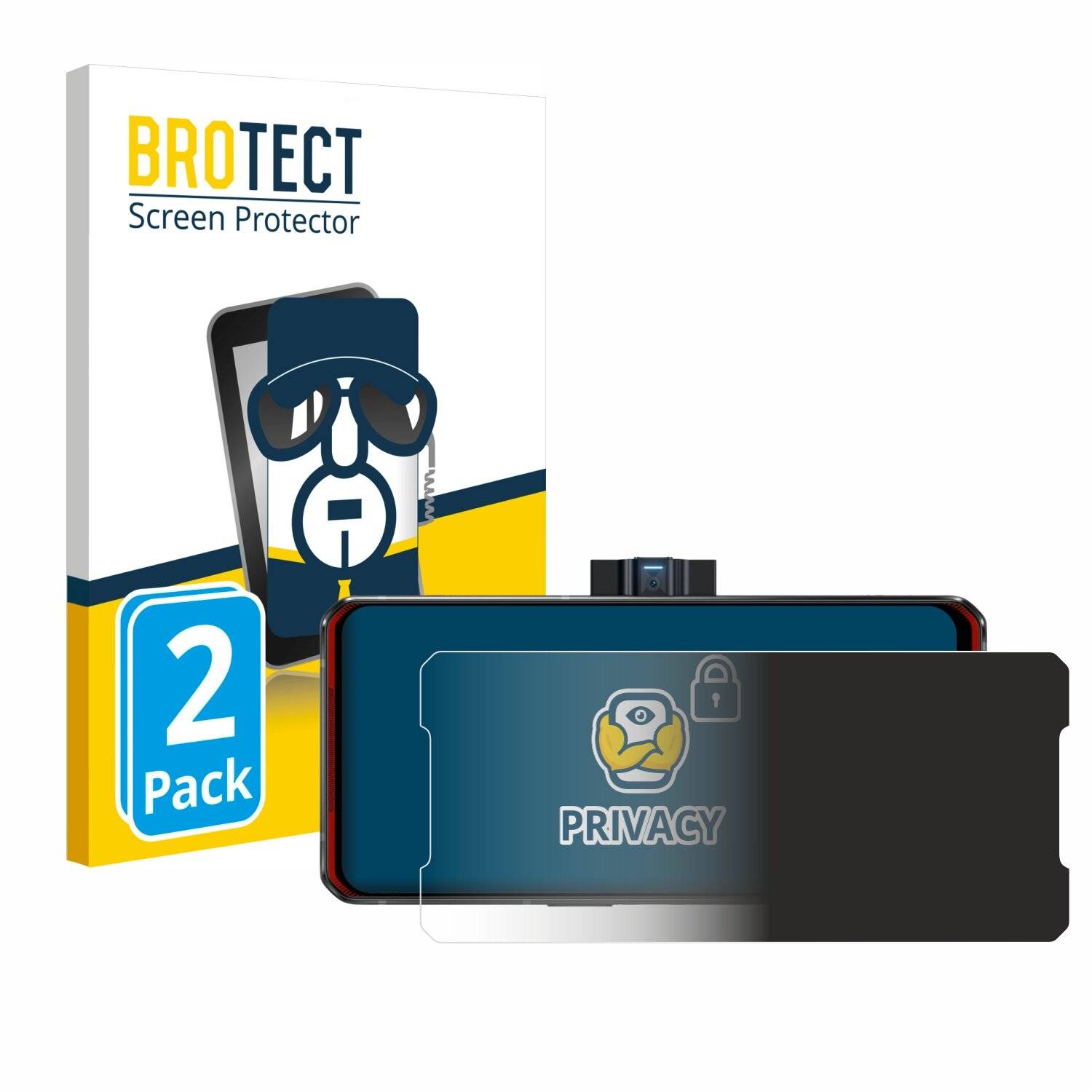 2x BROTECT Privacy Blickschutzfolie für Lenovo Legion