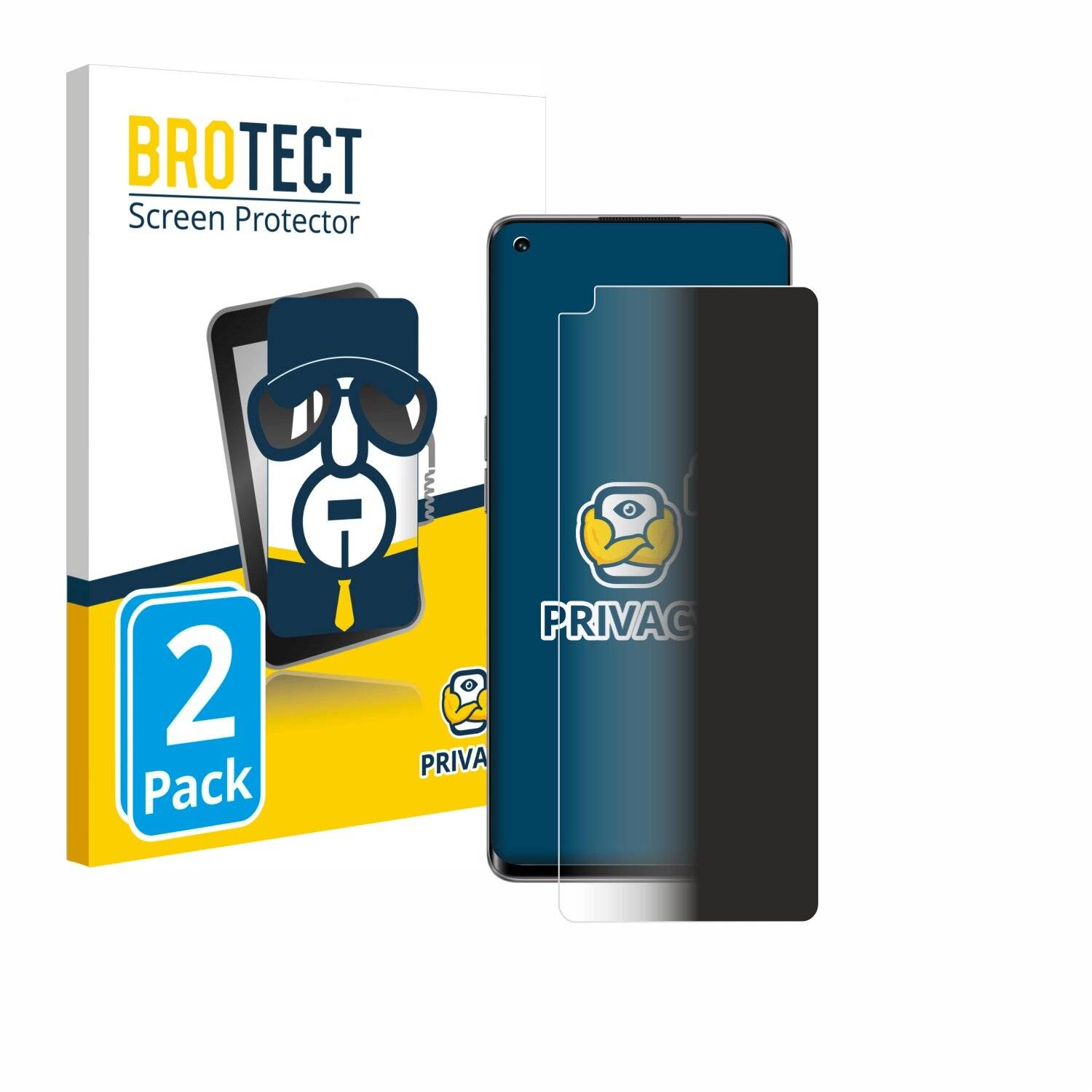 2x BROTECT Privacy Blickschutzfolie für Oppo Reno 5