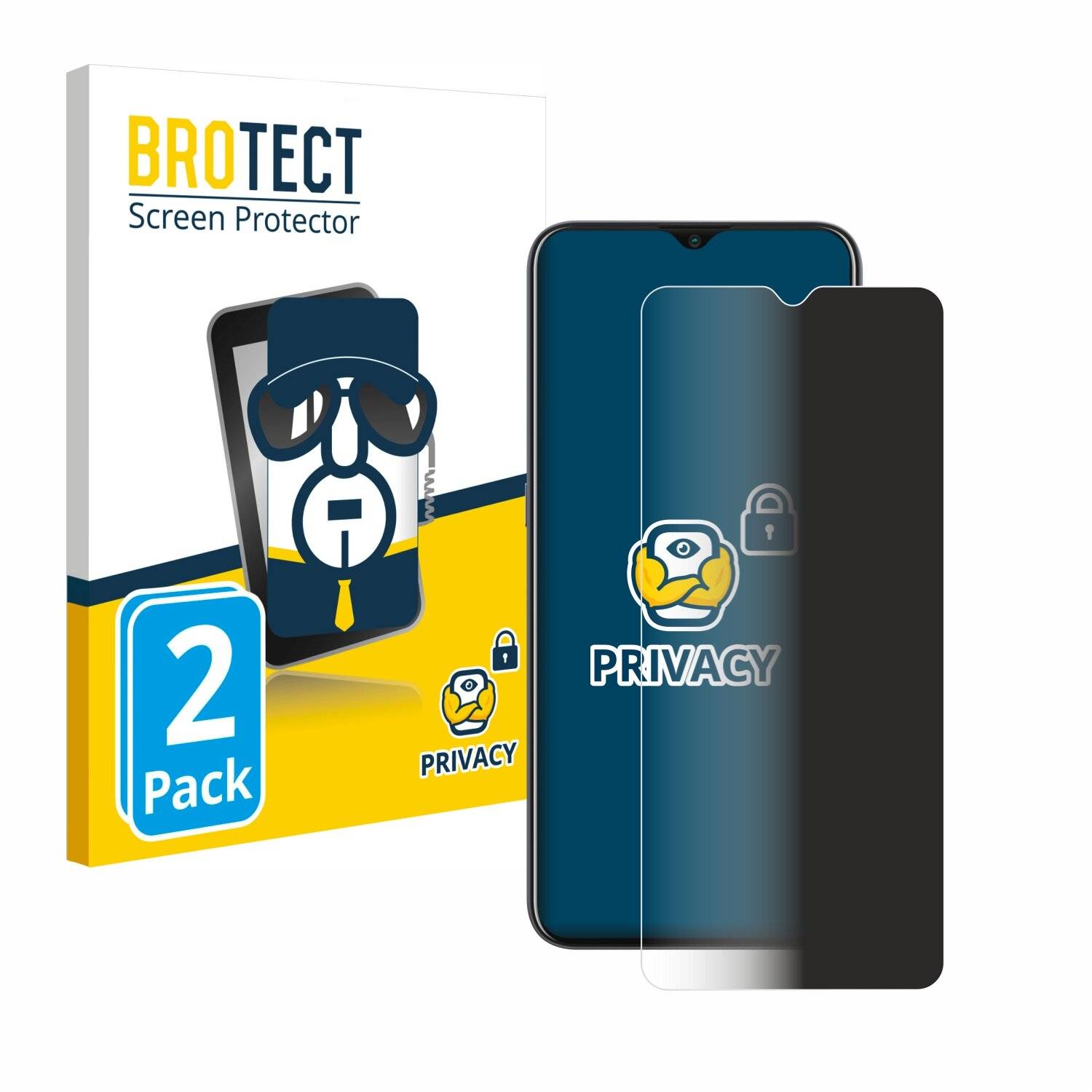 2x BROTECT Privacy Blickschutzfolie für Nokia