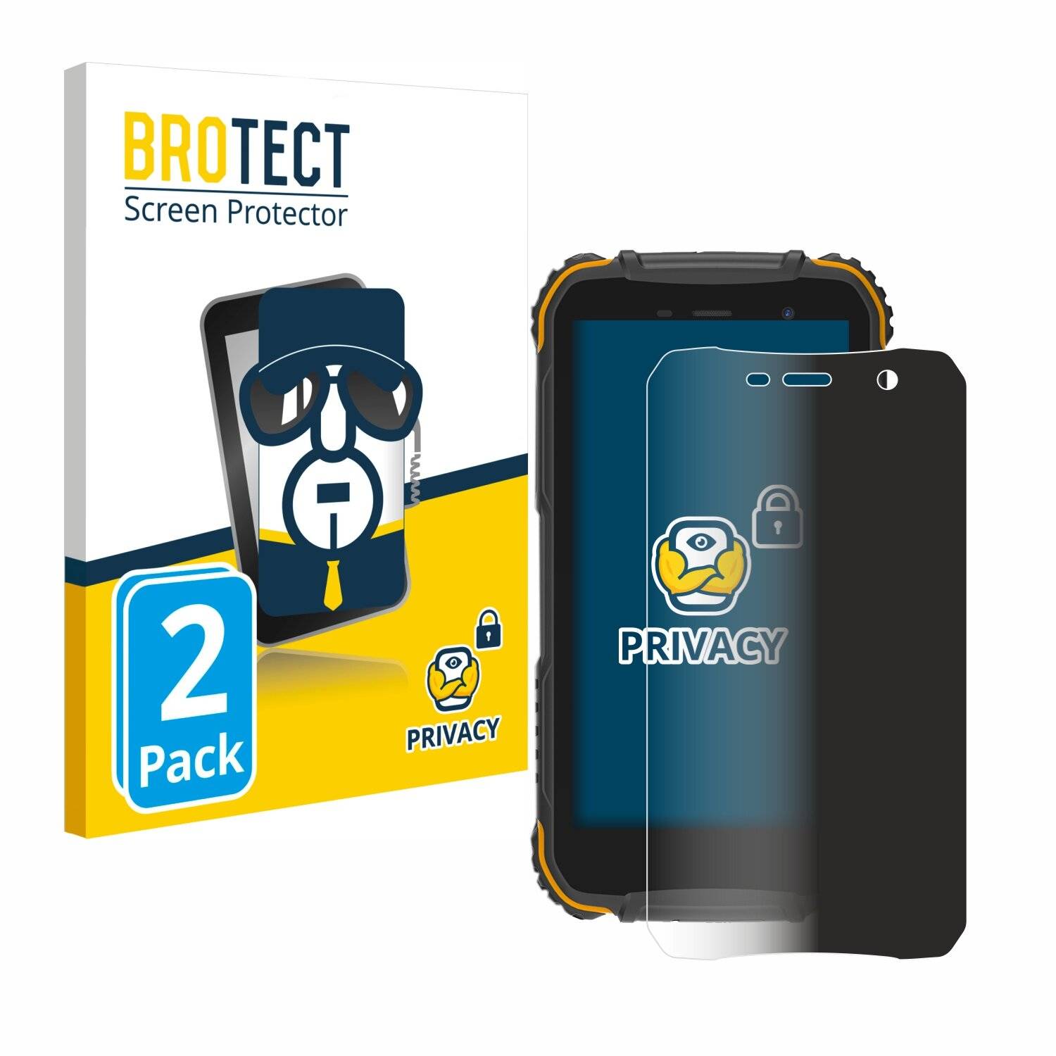 2x BROTECT Privacy Blickschutzfolie für Doogee