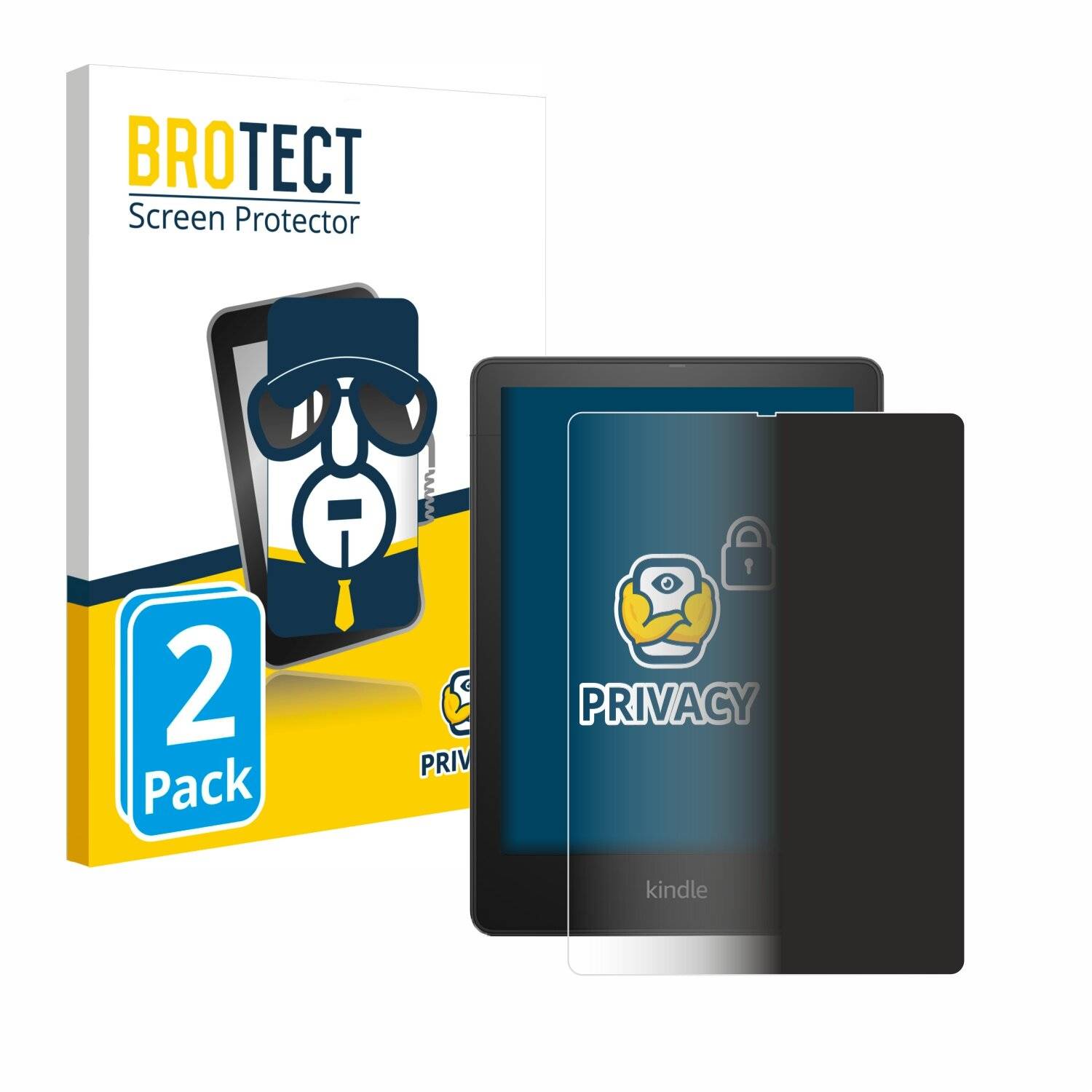 2x BROTECT Privacy Blickschutzfolie für Amazon Kindle Paperwhite Signature