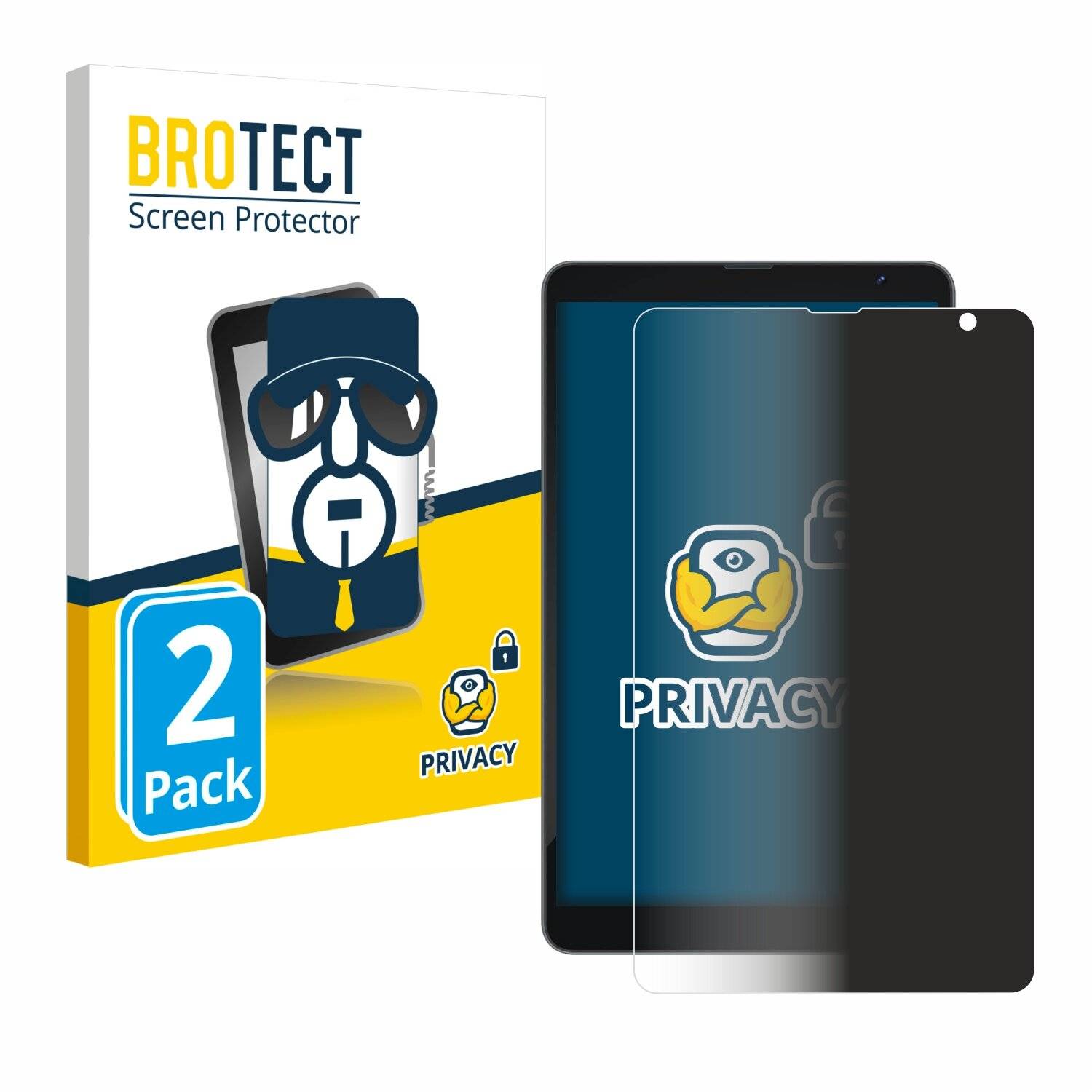 2x BROTECT Privacy Blickschutzfolie für Blackview Tab