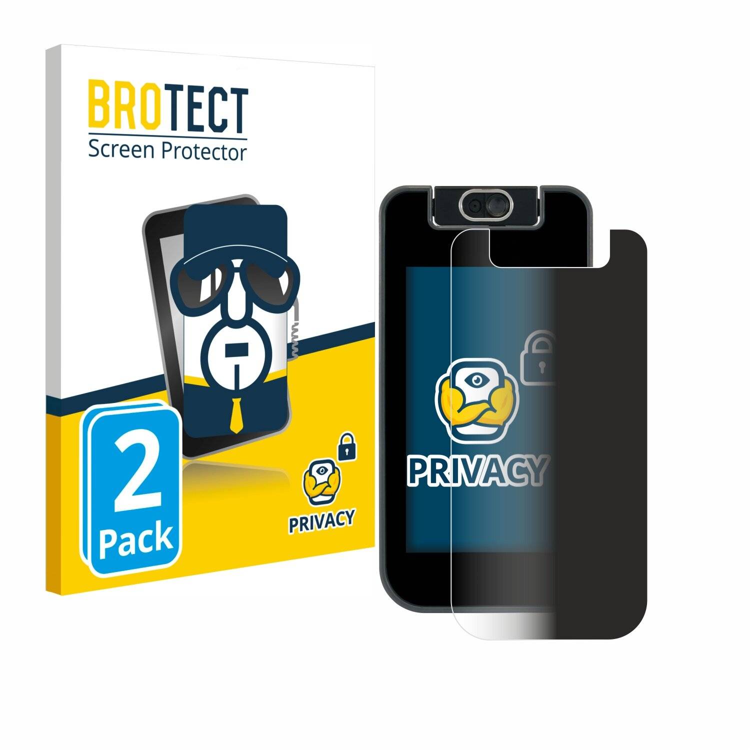 2x BROTECT Privacy Blickschutzfolie für Vtech Kidicom Advance