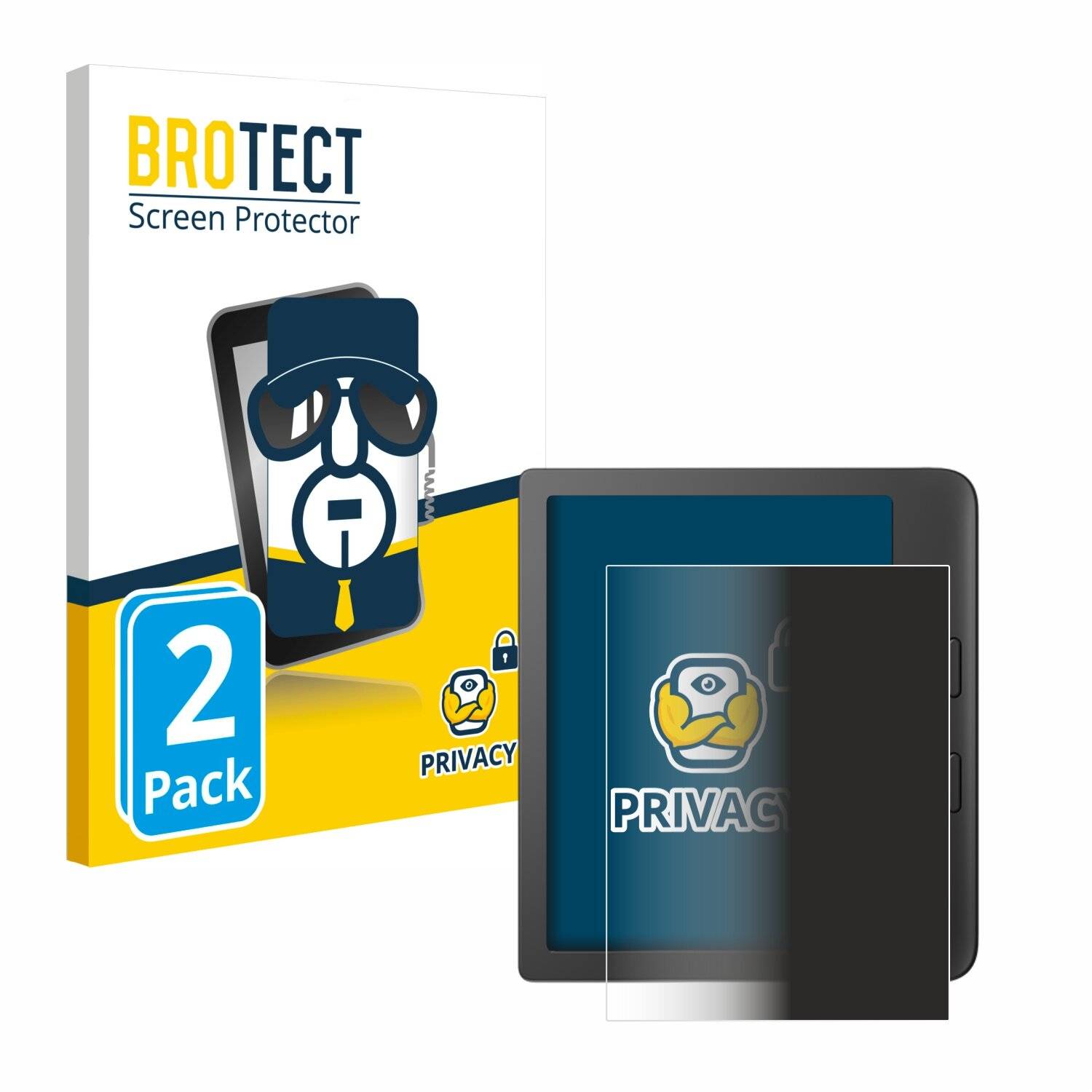 2x BROTECT Privacy Blickschutzfolie für Tolino Vision