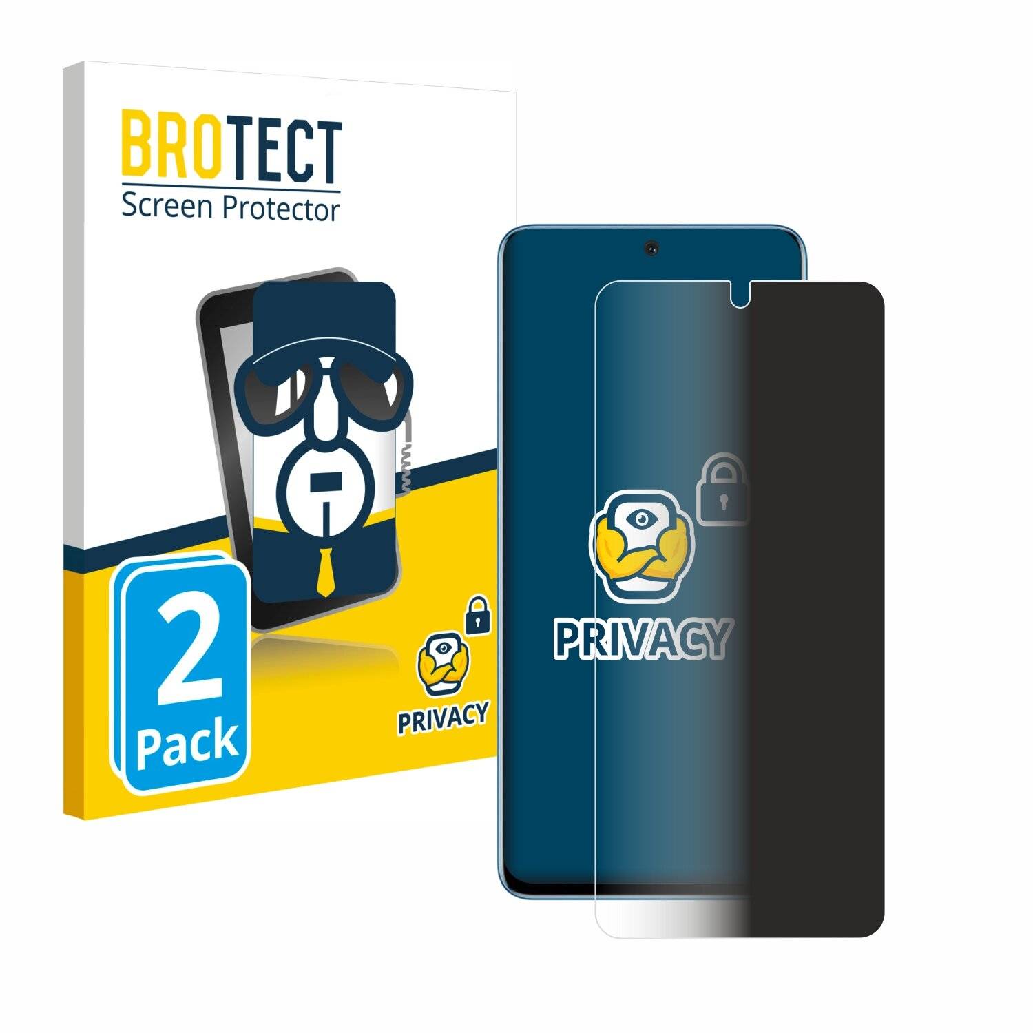 2x BROTECT Privacy Blickschutzfolie für Honor Magic 4