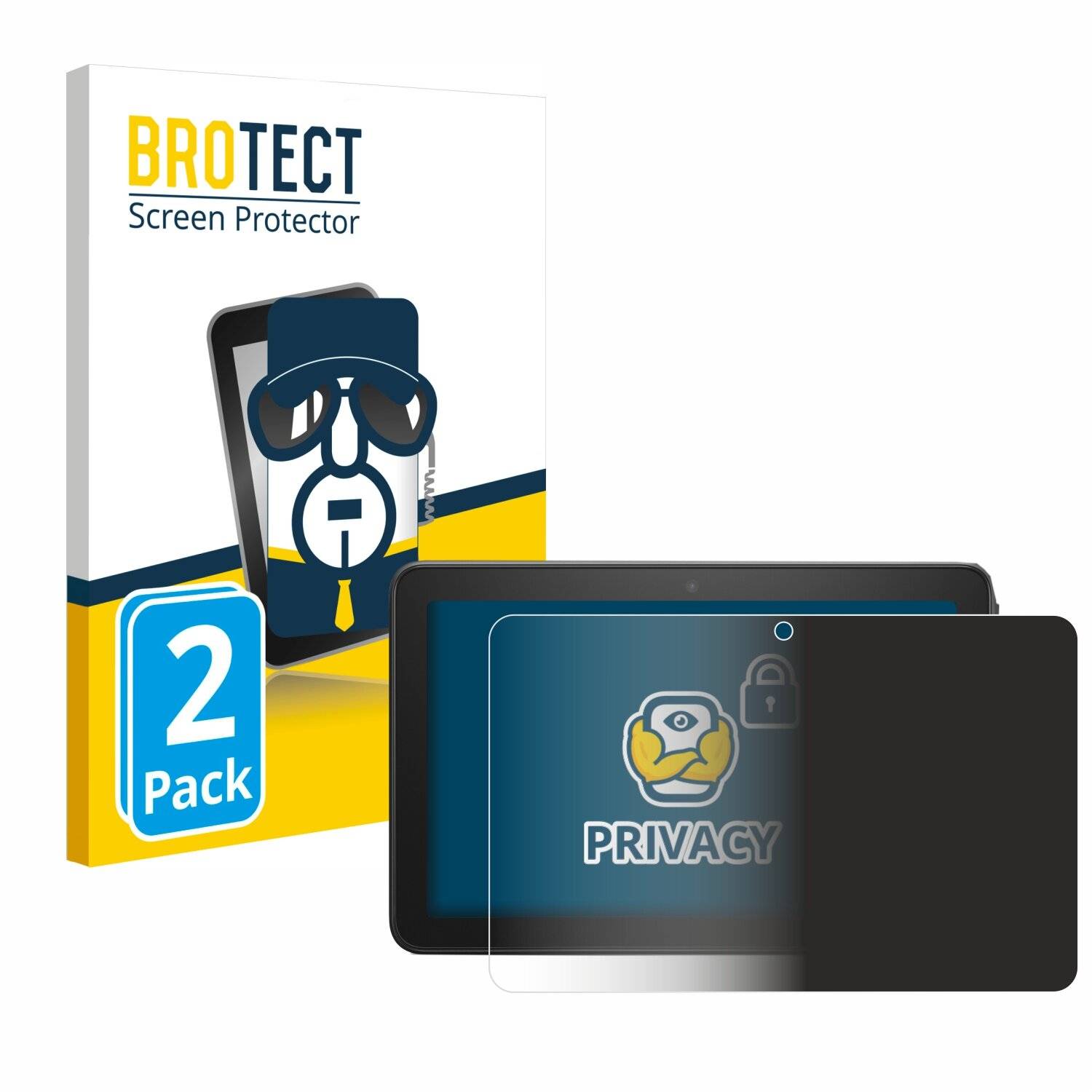 2x BROTECT Privacy Blickschutzfolie für Amazon Fire 7
