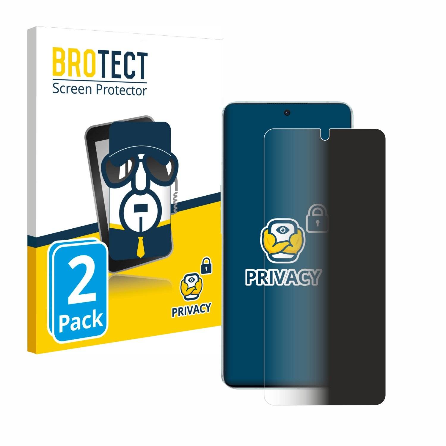 2x BROTECT Privacy Blickschutzfolie für Oppo Reno 8 Pro
