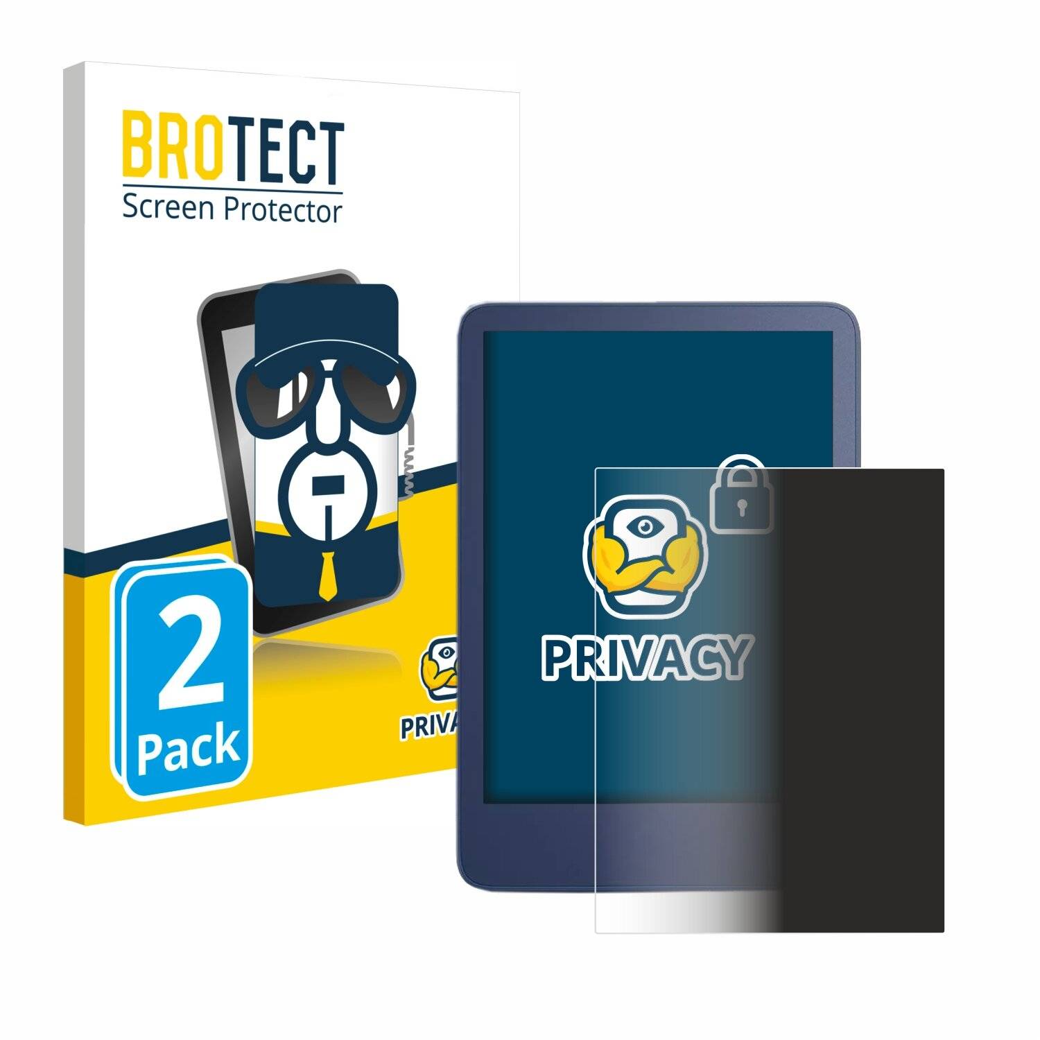 2x BROTECT Privacy Blickschutzfolie für Amazon Kindle Reader