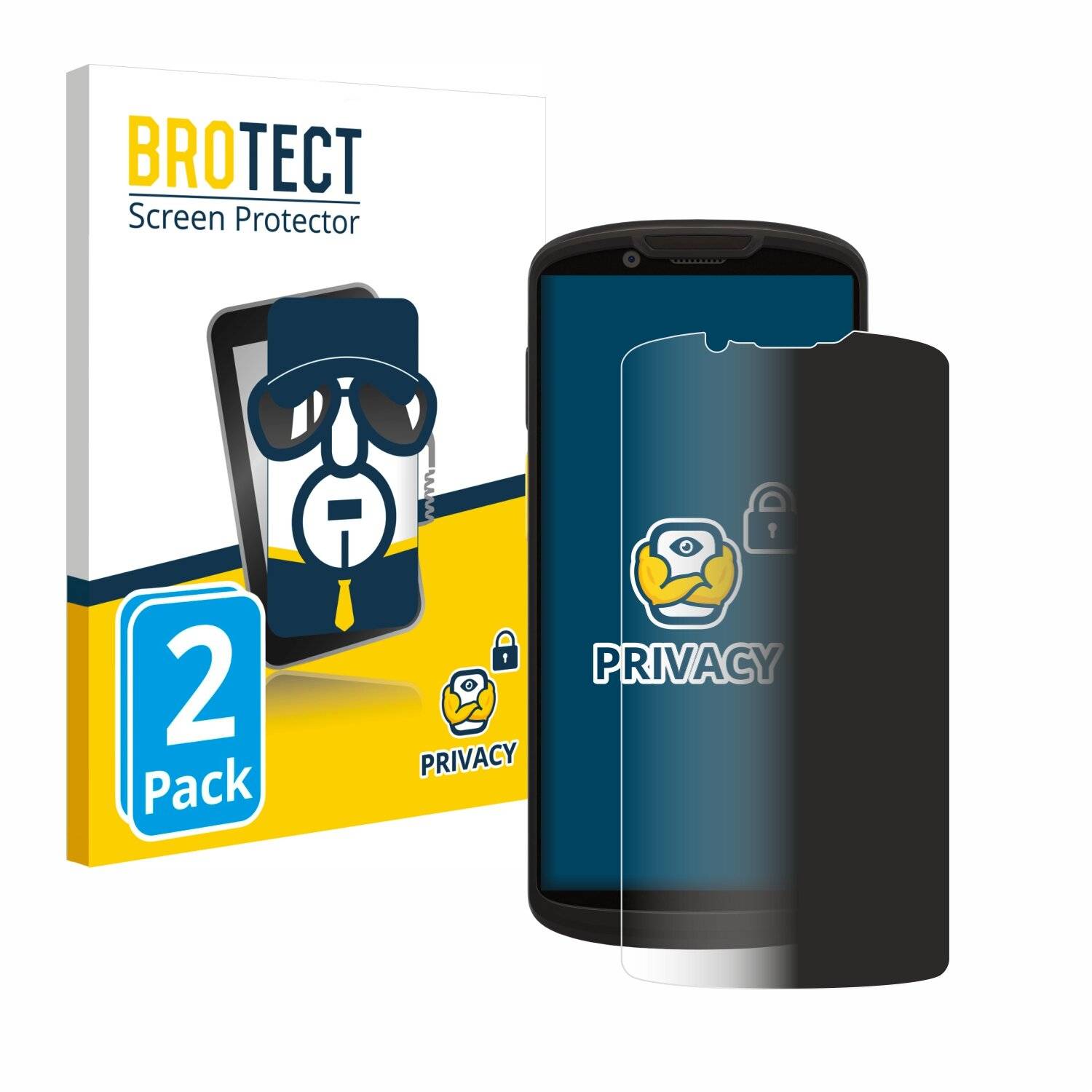 2x BROTECT Privacy Blickschutzfolie für Zebra