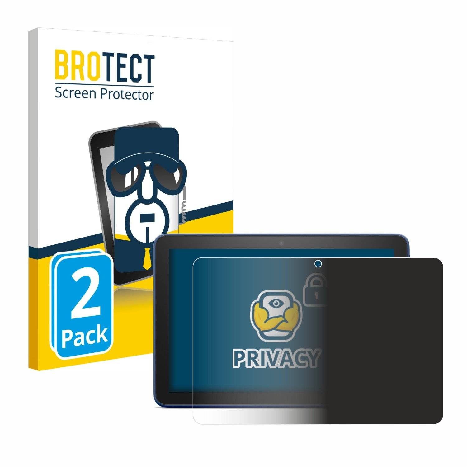 2x BROTECT Privacy Blickschutzfolie für Amazon Fire HD 8