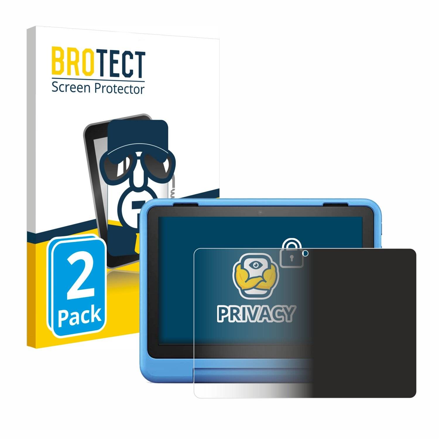 2x BROTECT Privacy Blickschutzfolie für Amazon Fire HD 8 Kids Pro