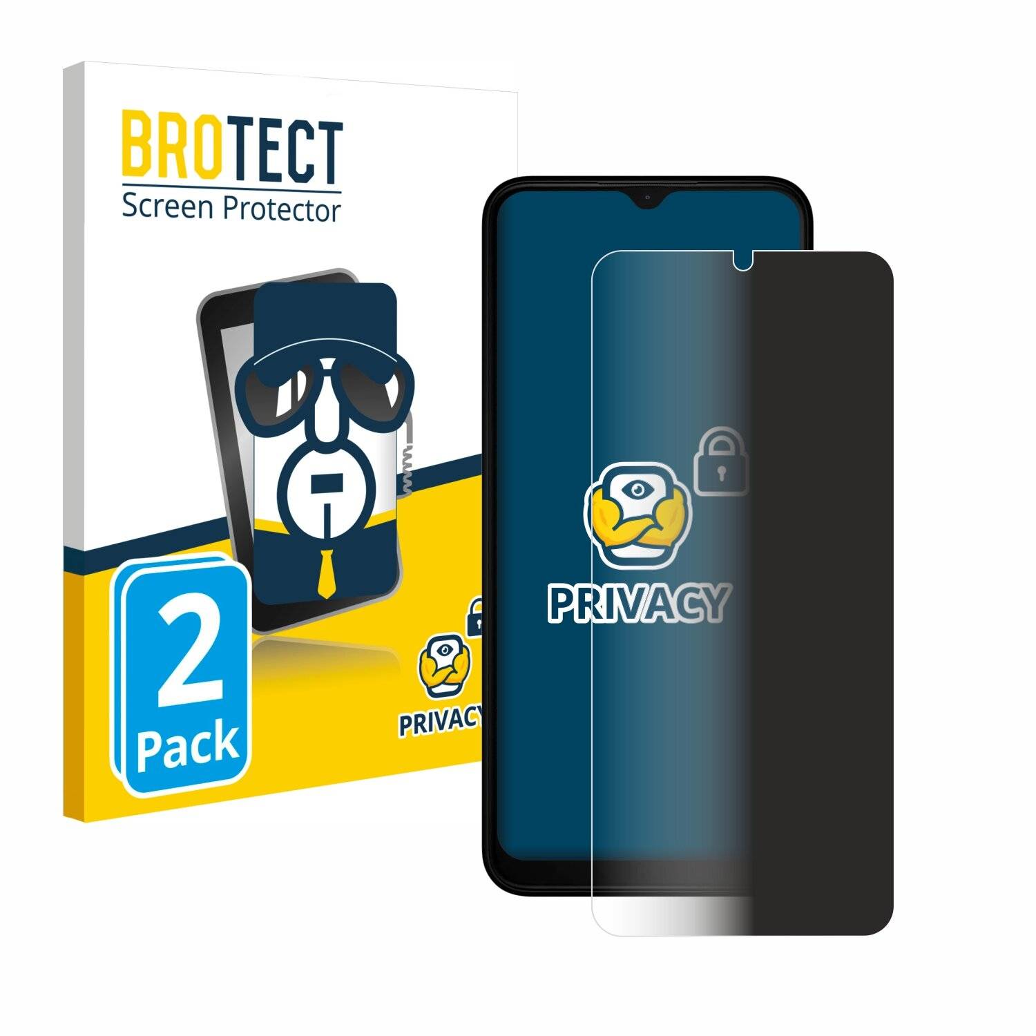 2x BROTECT Privacy Blickschutzfolie für Nokia
