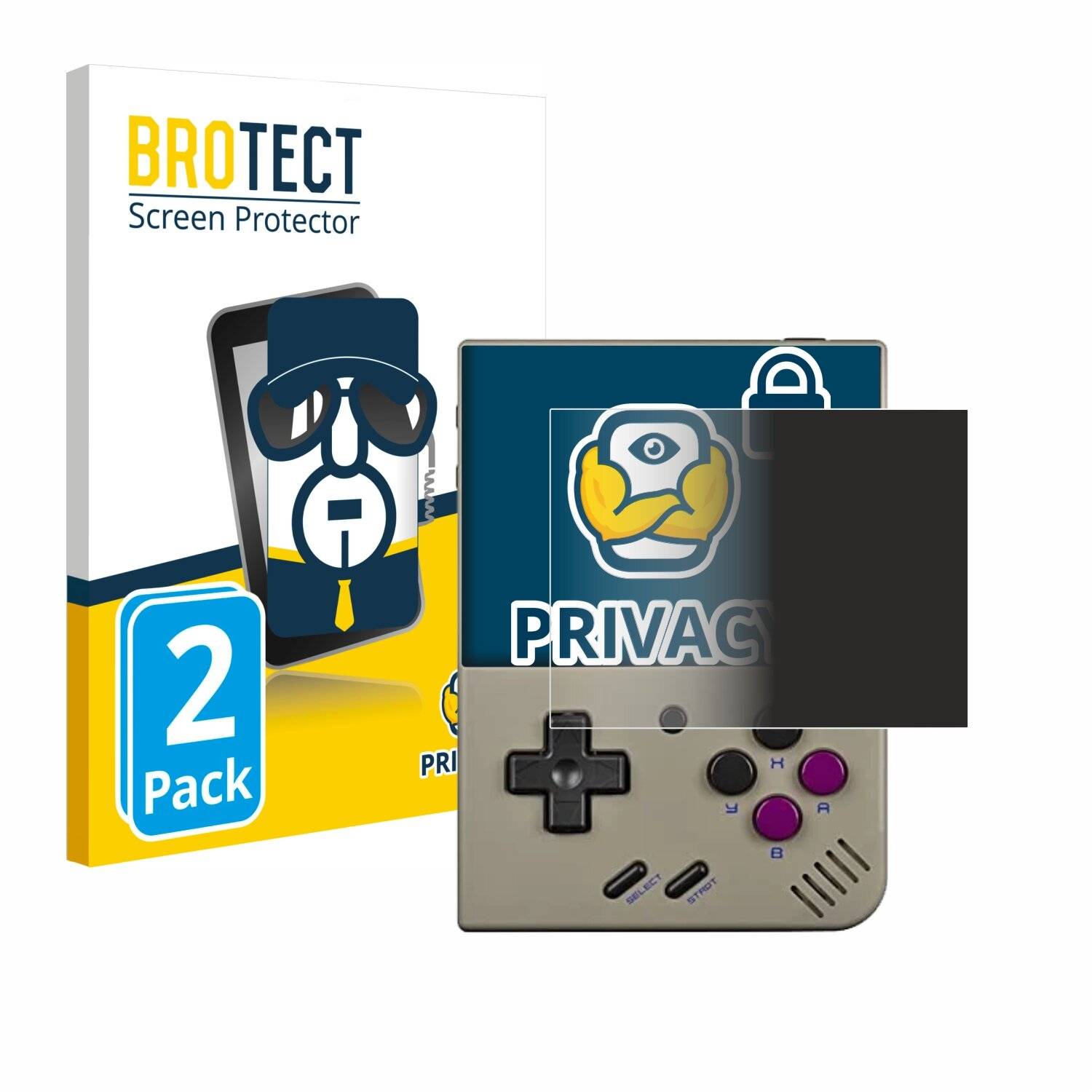 2x BROTECT Privacy Blickschutzfolie für Miyoo Mini