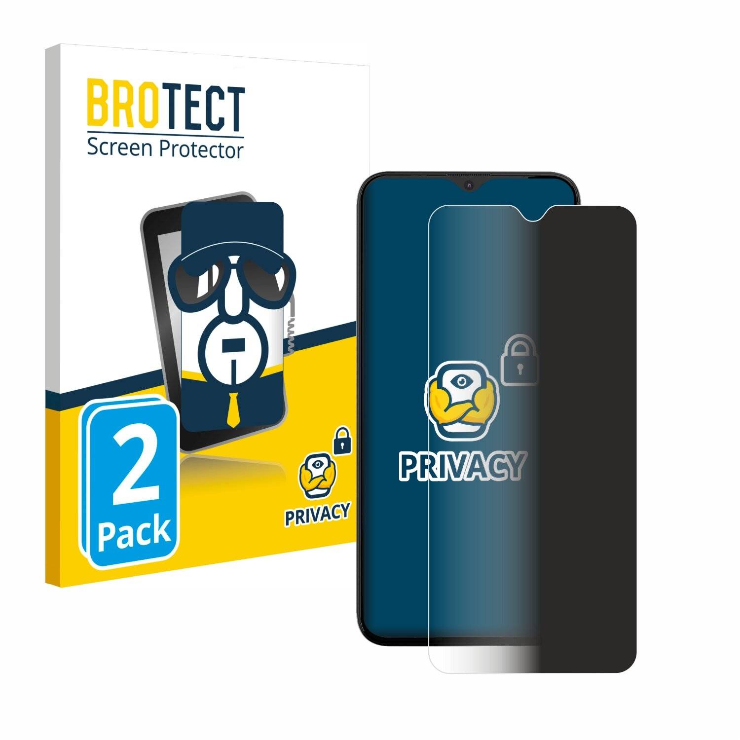 2x BROTECT Privacy Blickschutzfolie für Gigaset GS5