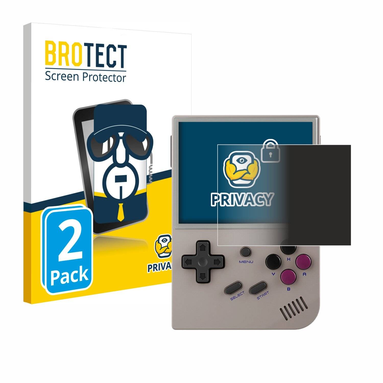 2x BROTECT Privacy Blickschutzfolie für Anbernic