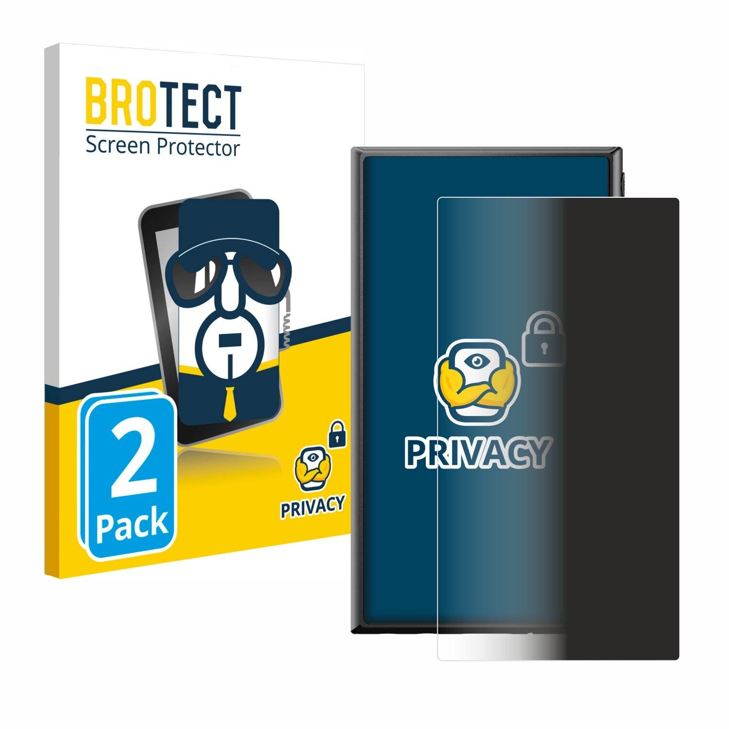 2x BROTECT Privacy Blickschutzfolie für Sony Walkman