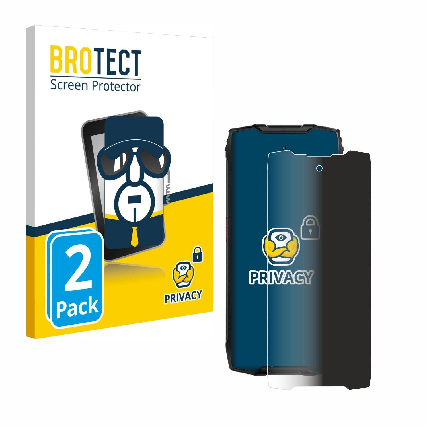 2x BROTECT Privacy Blickschutzfolie für Blackview