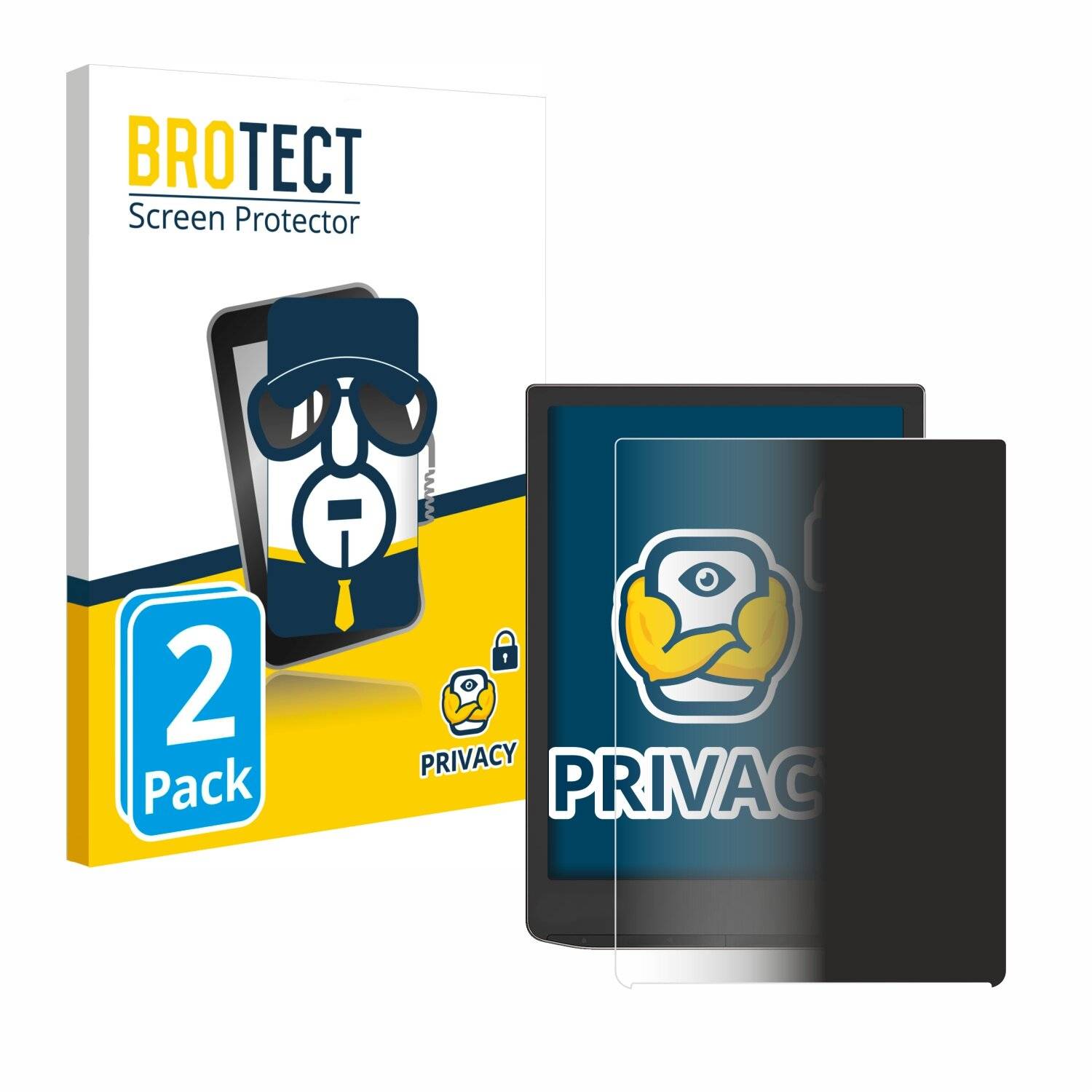 2x BROTECT Privacy Blickschutzfolie für PocketBook InkPad