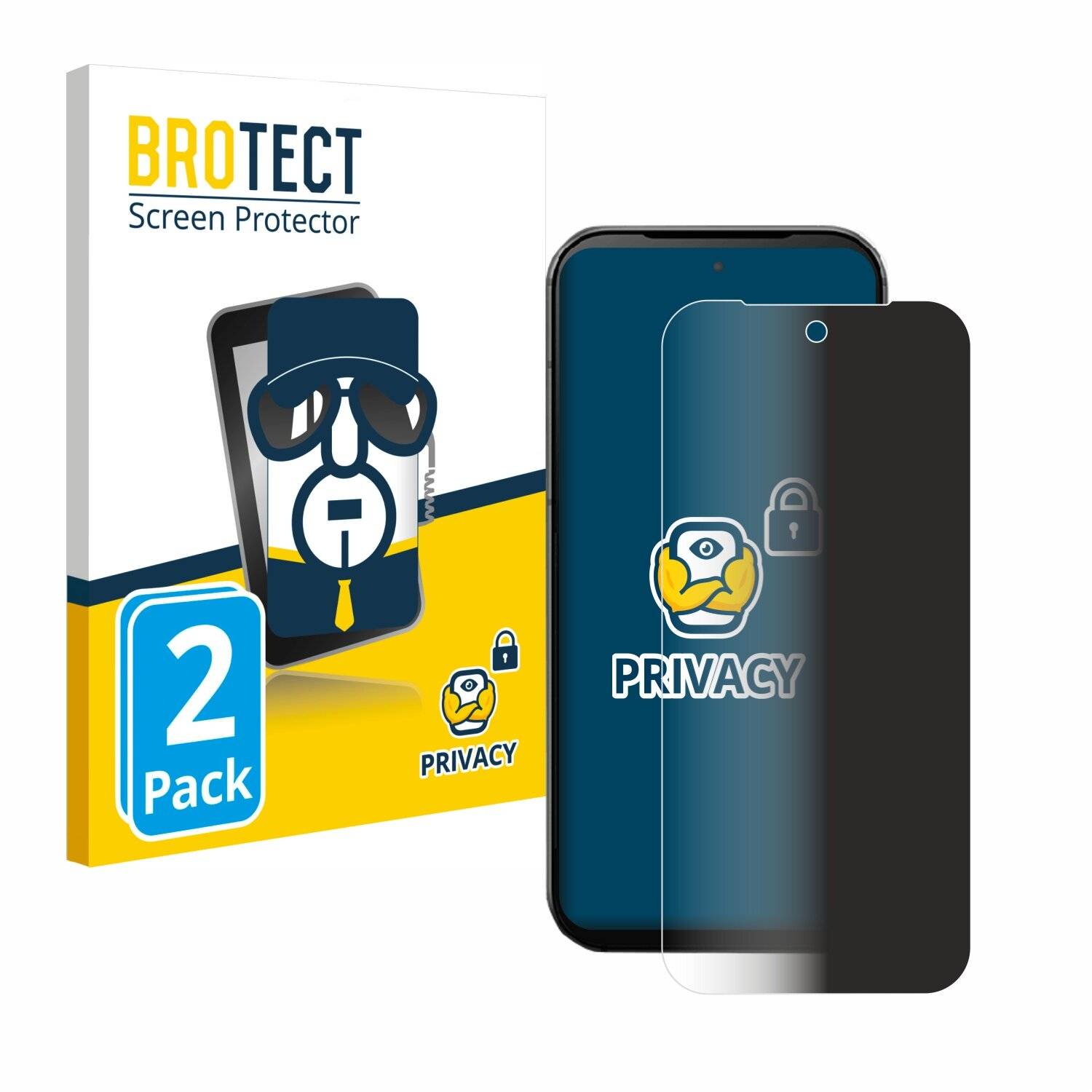 2x BROTECT Privacy Blickschutzfolie für Fairphone