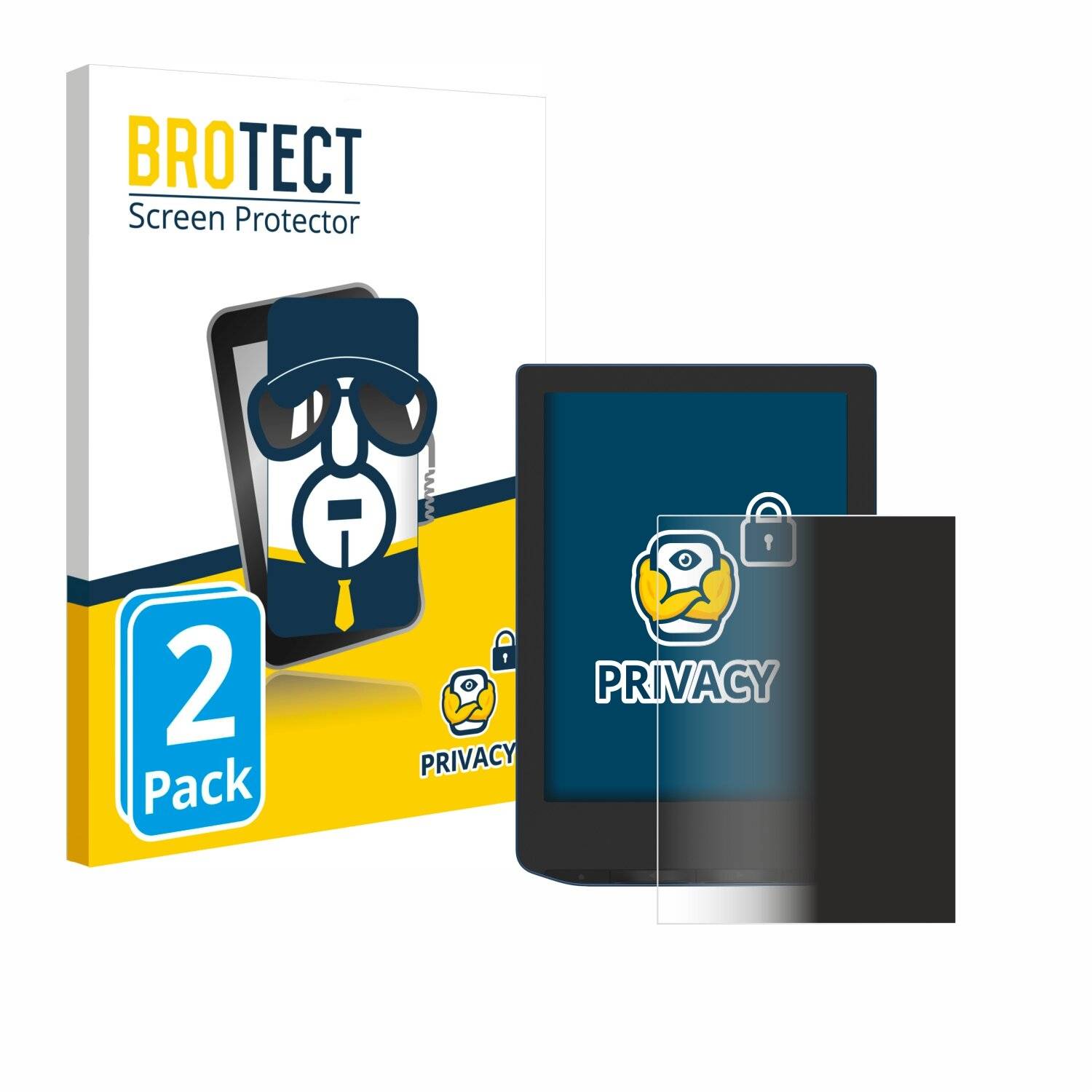 2x BROTECT Privacy Blickschutzfolie für PocketBook Verse