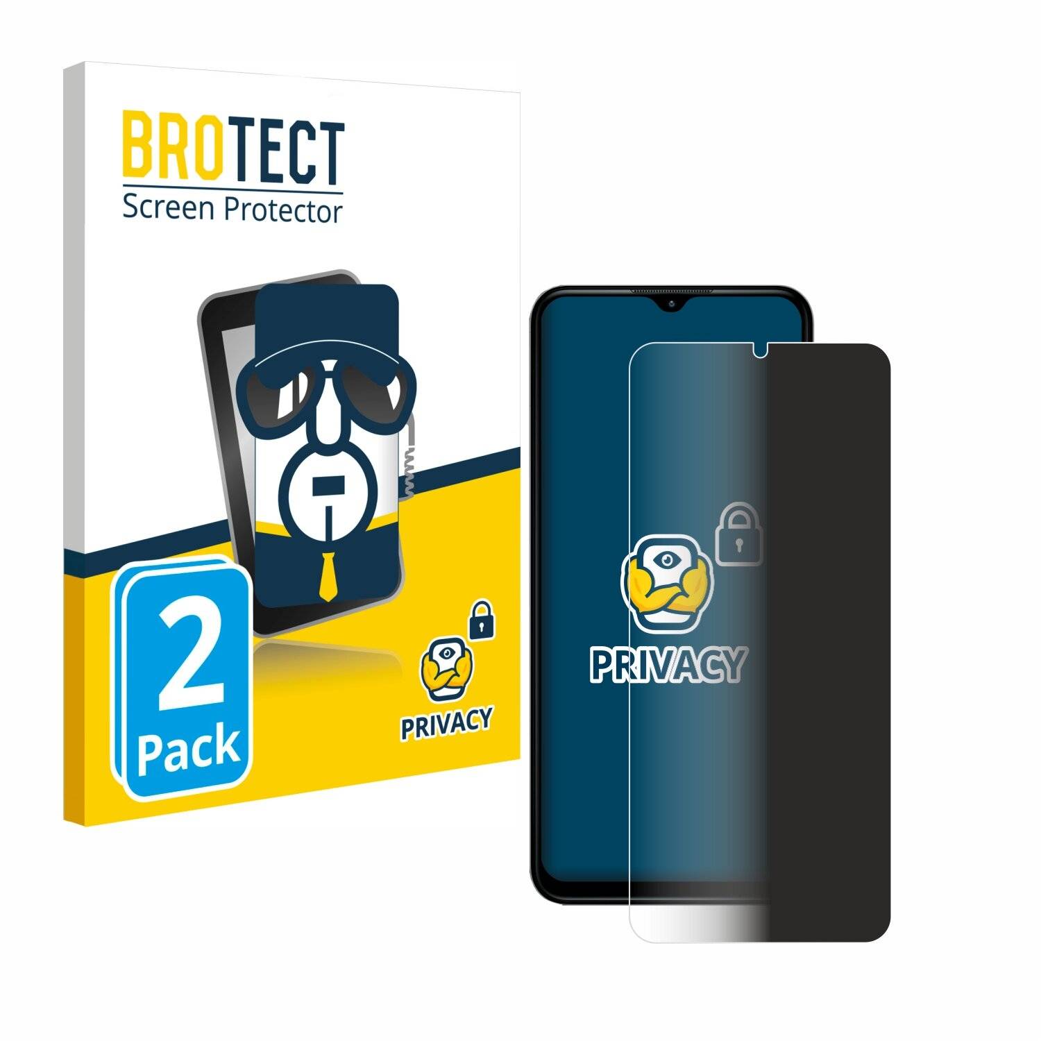 2x BROTECT Privacy Blickschutzfolie für Nokia G42