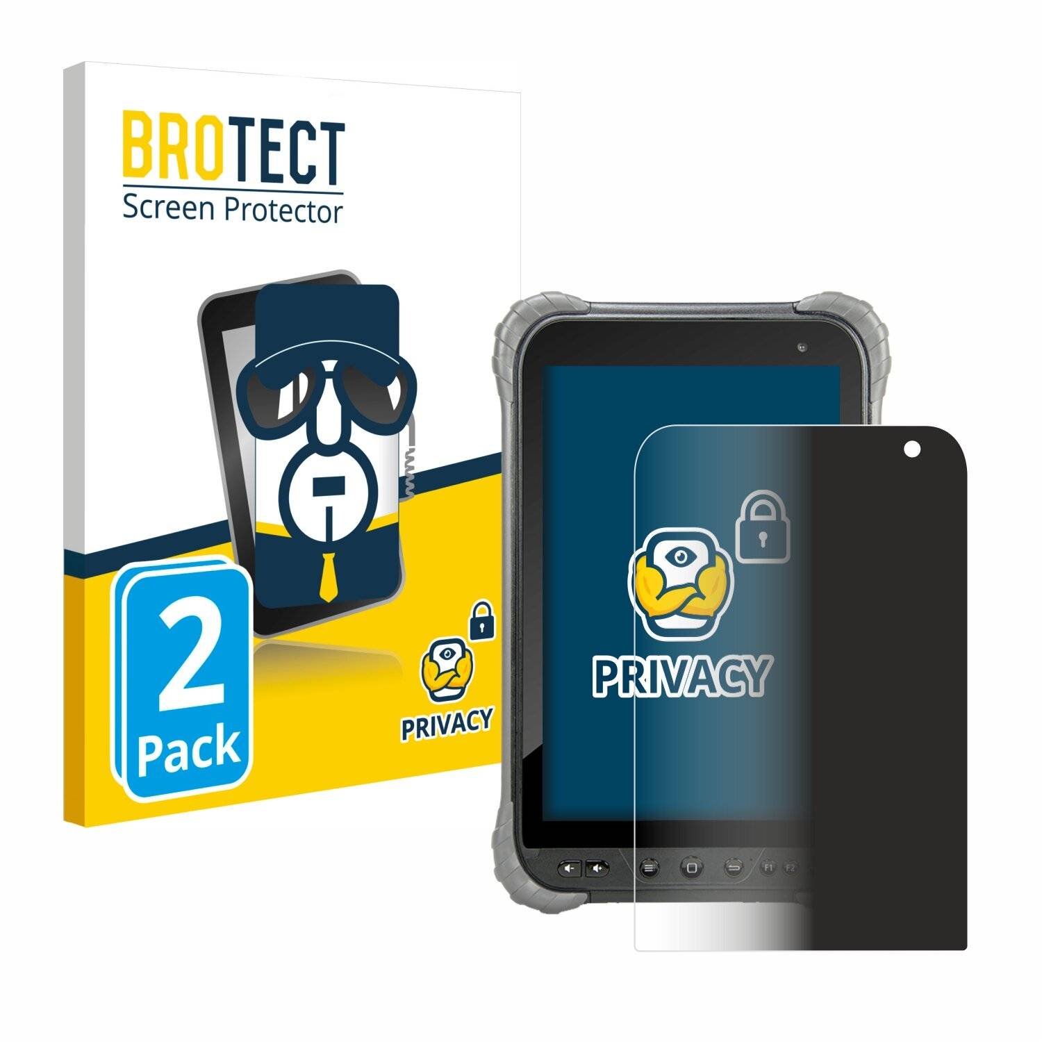 2x BROTECT Privacy Blickschutzfolie für Juniper Systems Cedar
