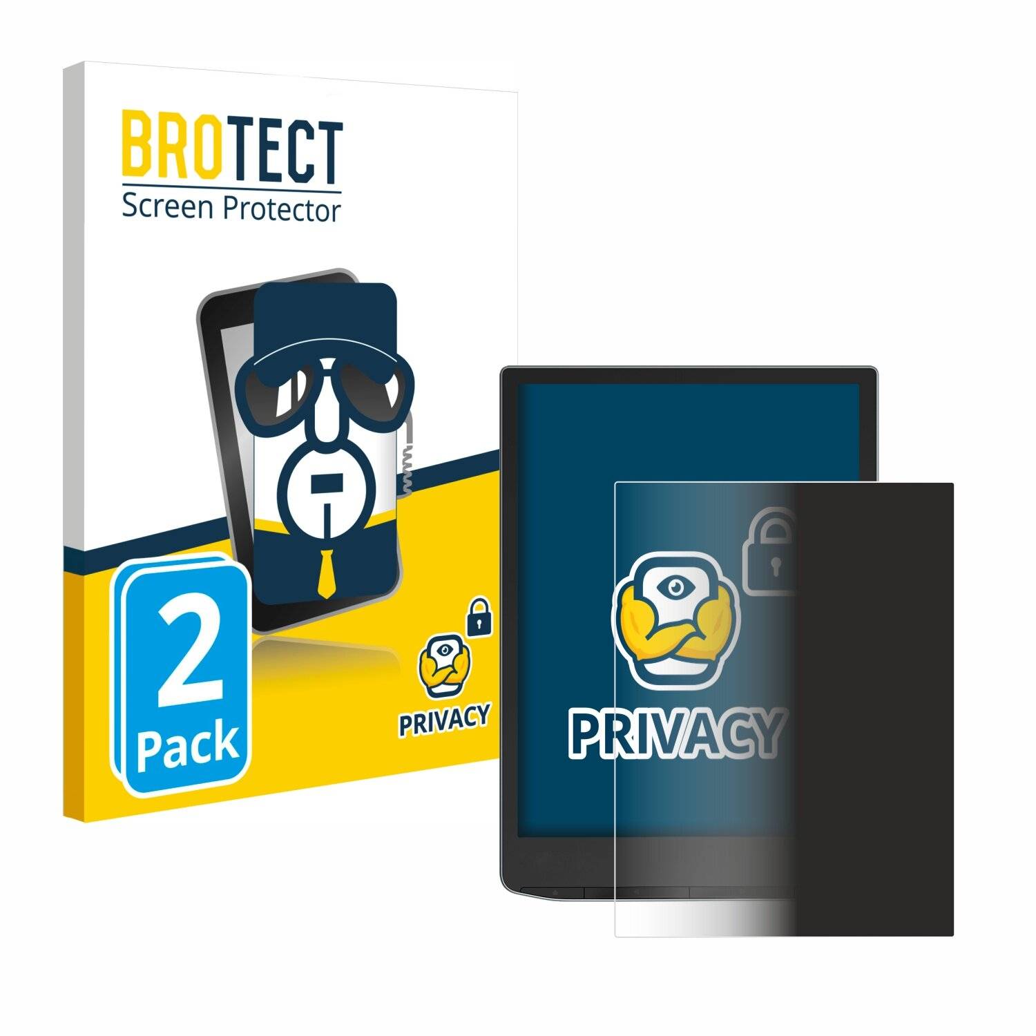 2x BROTECT Privacy Blickschutzfolie für PocketBook InkPad Color