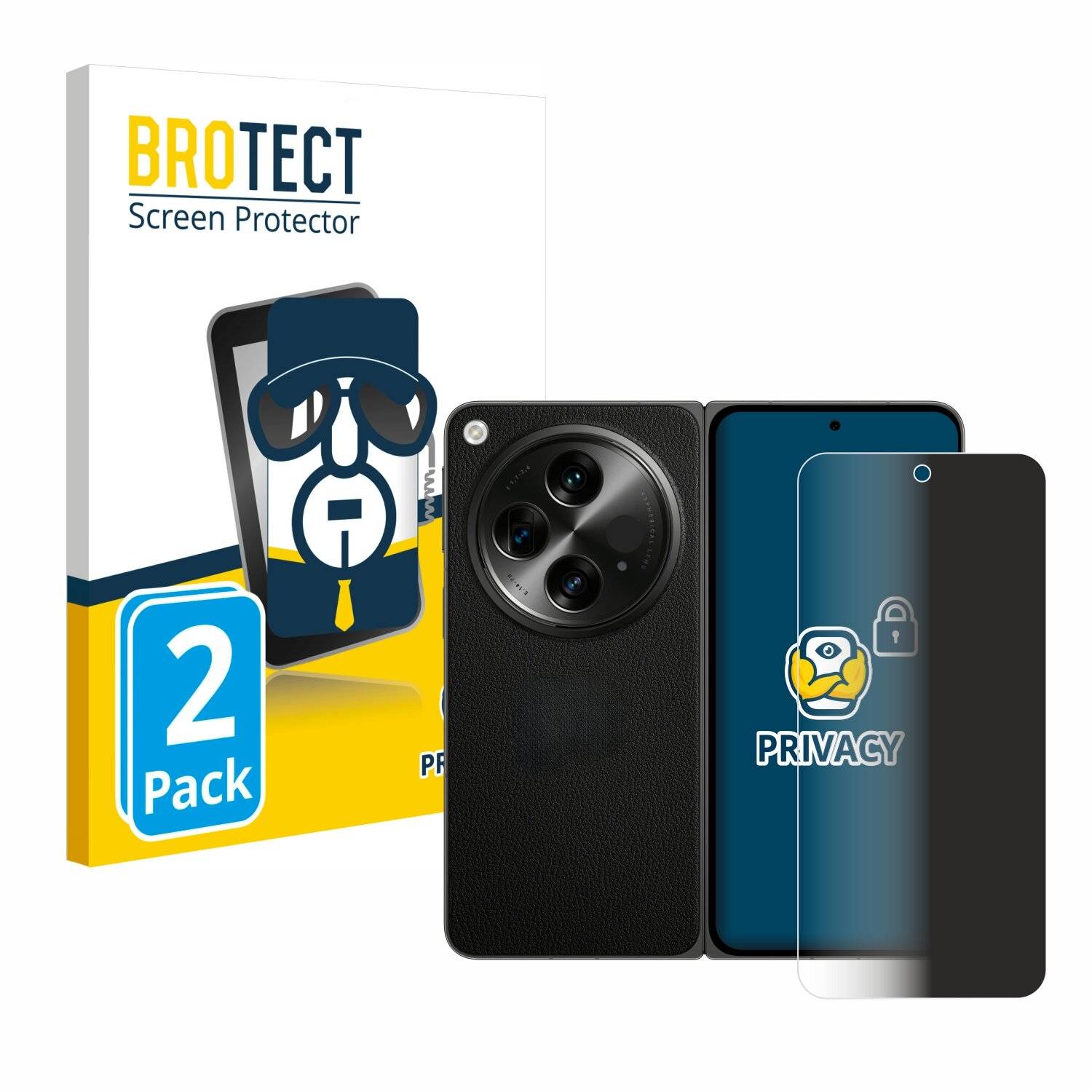 2x BROTECT Privacy Blickschutzfolie für OnePlus