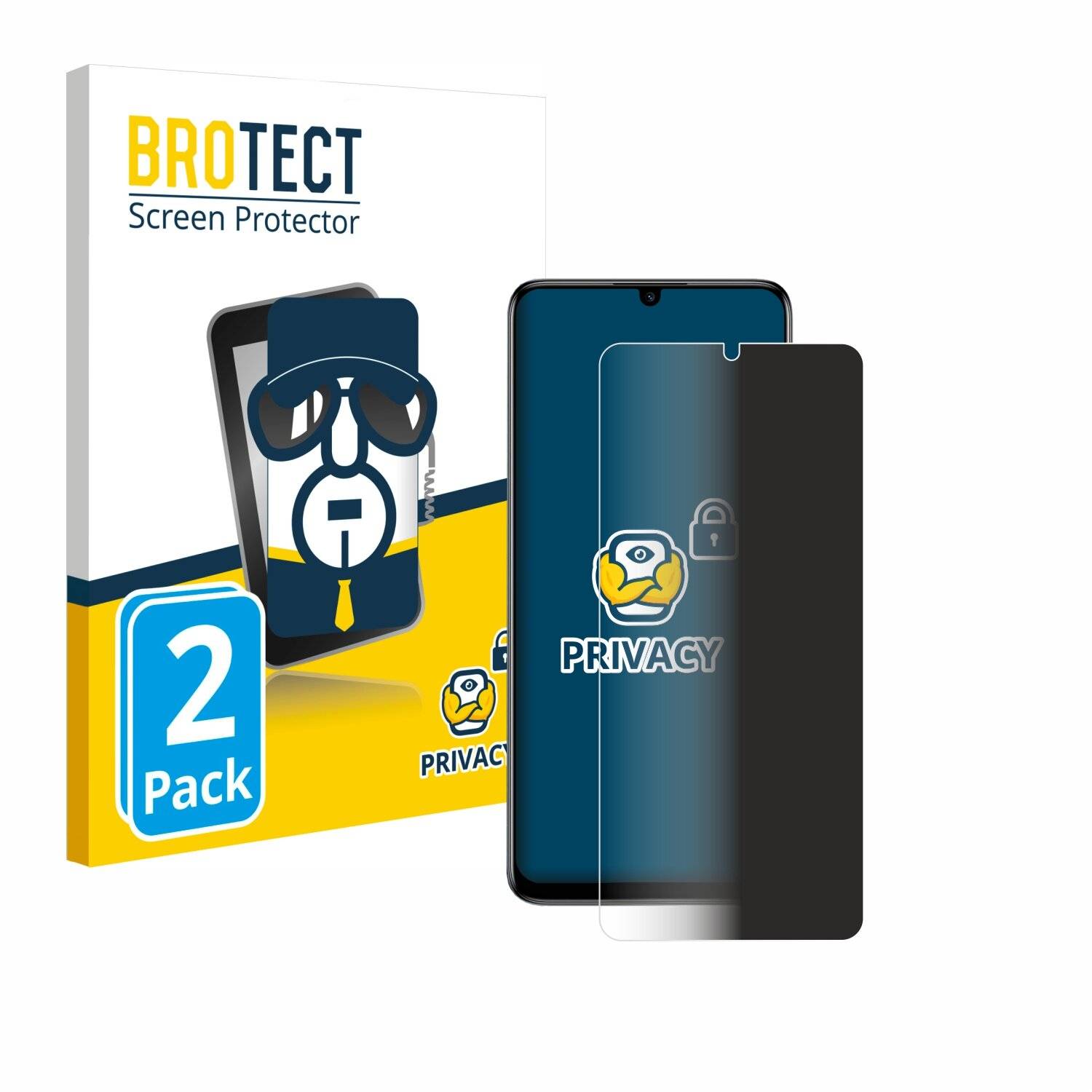 2x BROTECT Privacy Blickschutzfolie für TCL 40