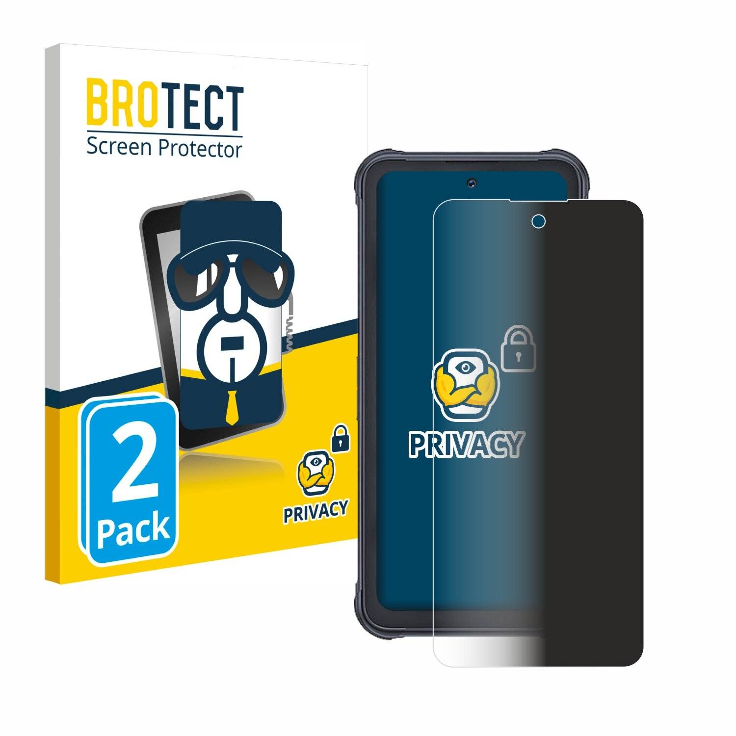 2x BROTECT Privacy Blickschutzfolie für Cubot King Kong