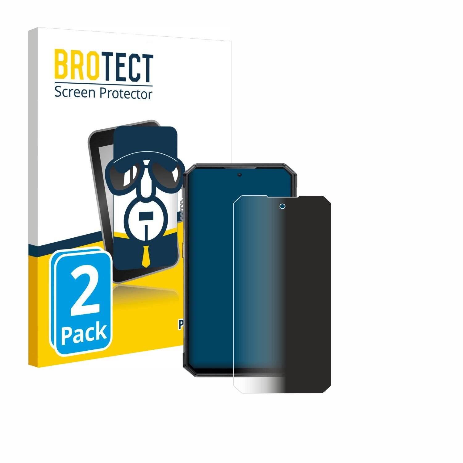 2x BROTECT Privacy Blickschutzfolie für Oukitel WP30